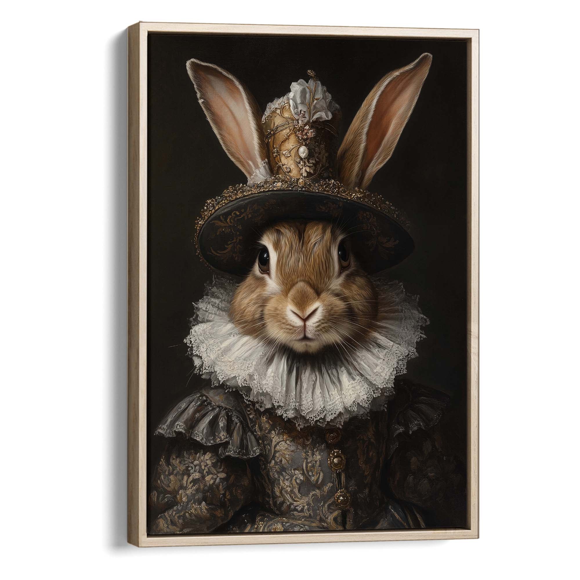 Baroque Bunny Canvas Print Canvas Art Wildfrog Art