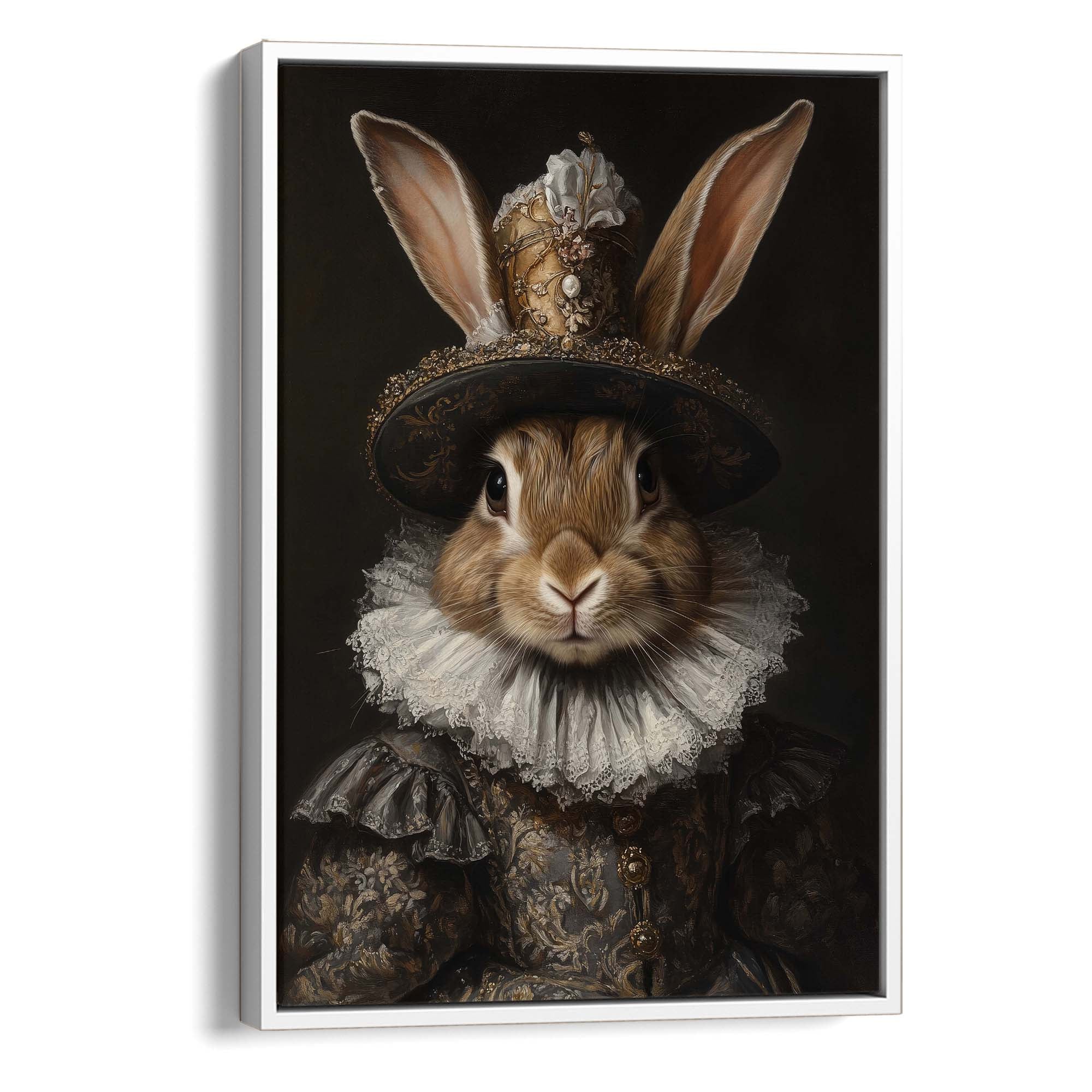 Baroque Bunny Canvas Print Canvas Art Wildfrog Art