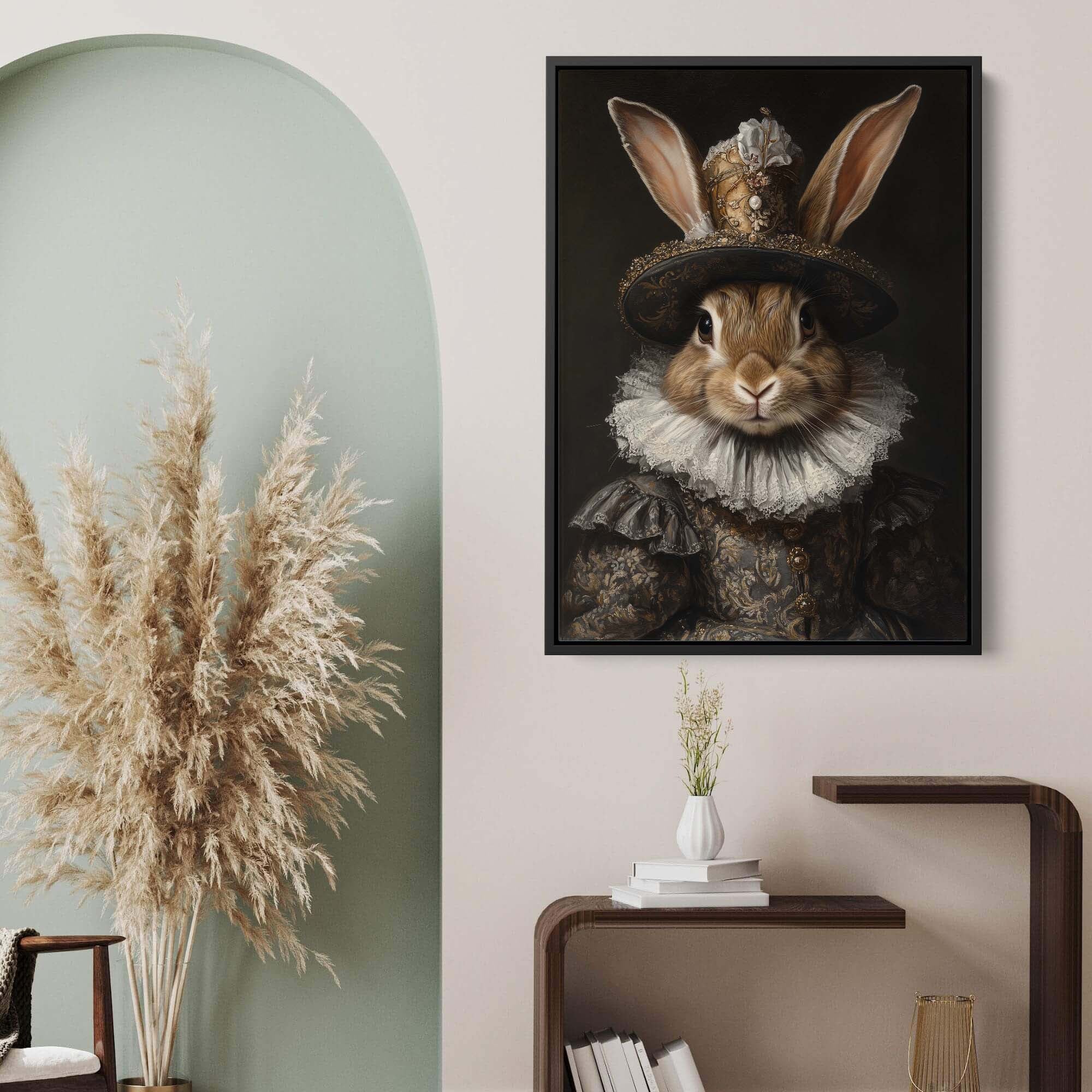 Baroque Bunny Canvas Print Canvas Art Wildfrog Art