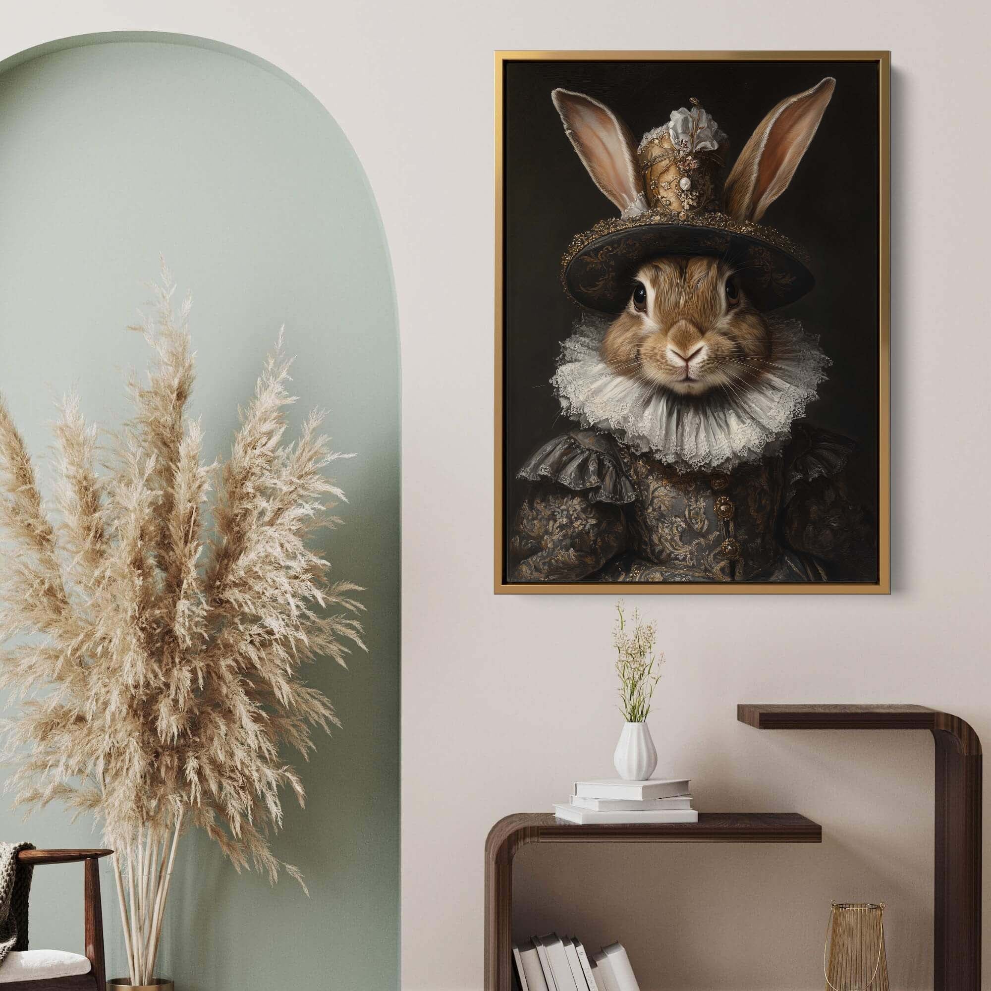 Baroque Bunny Canvas Print Canvas Art Wildfrog Art