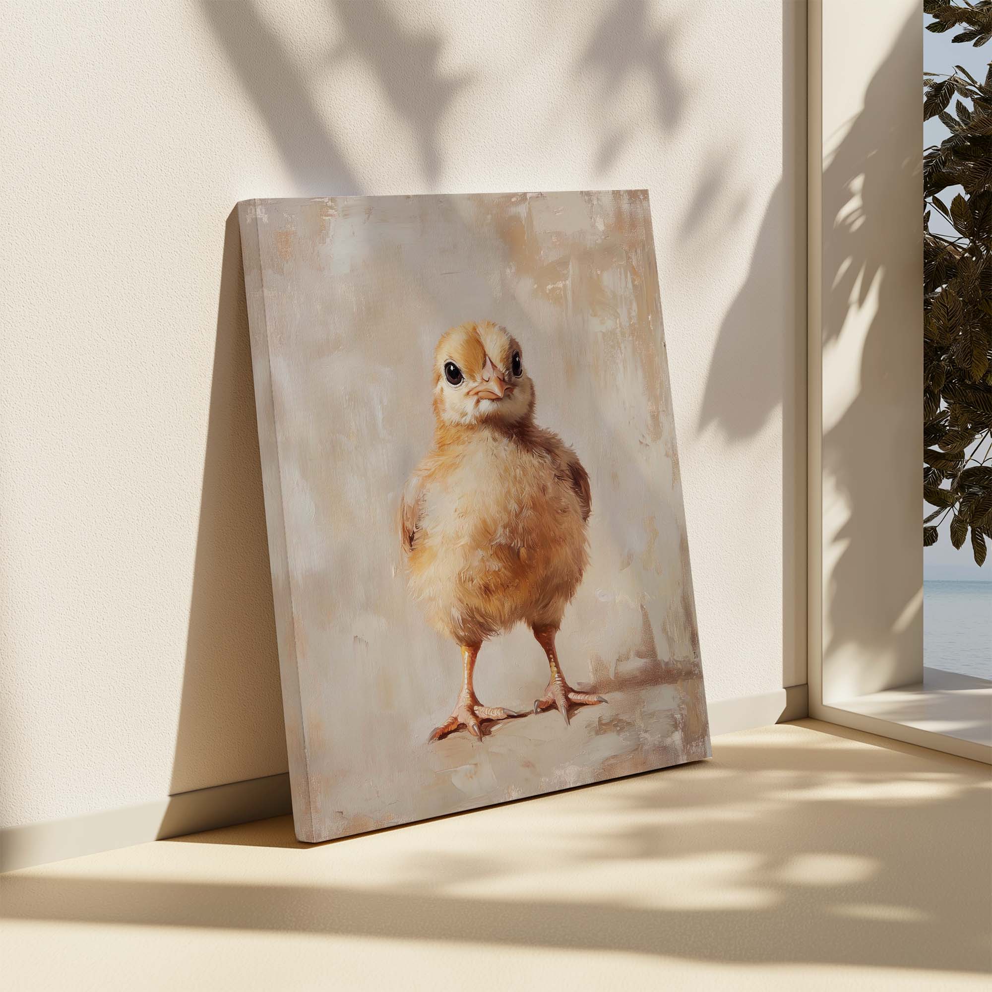 Fluffy Chick Canvas Print