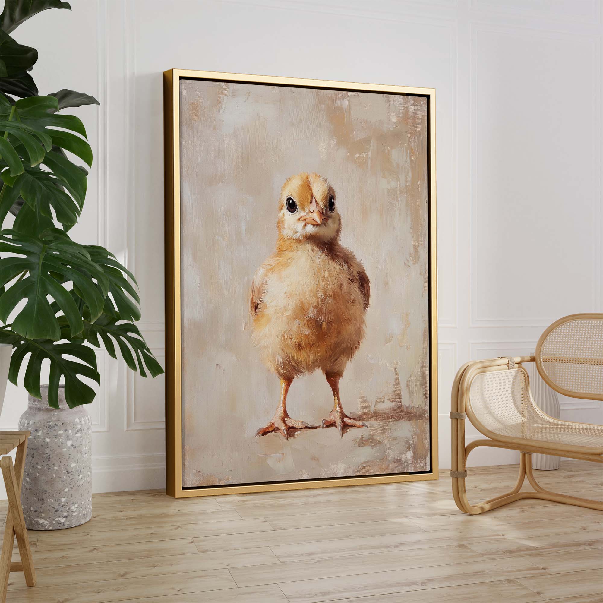 Fluffy Chick Canvas Print