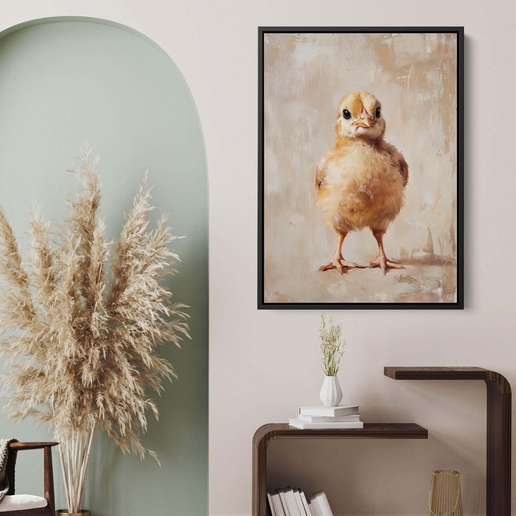 Fluffy Chick Canvas Print