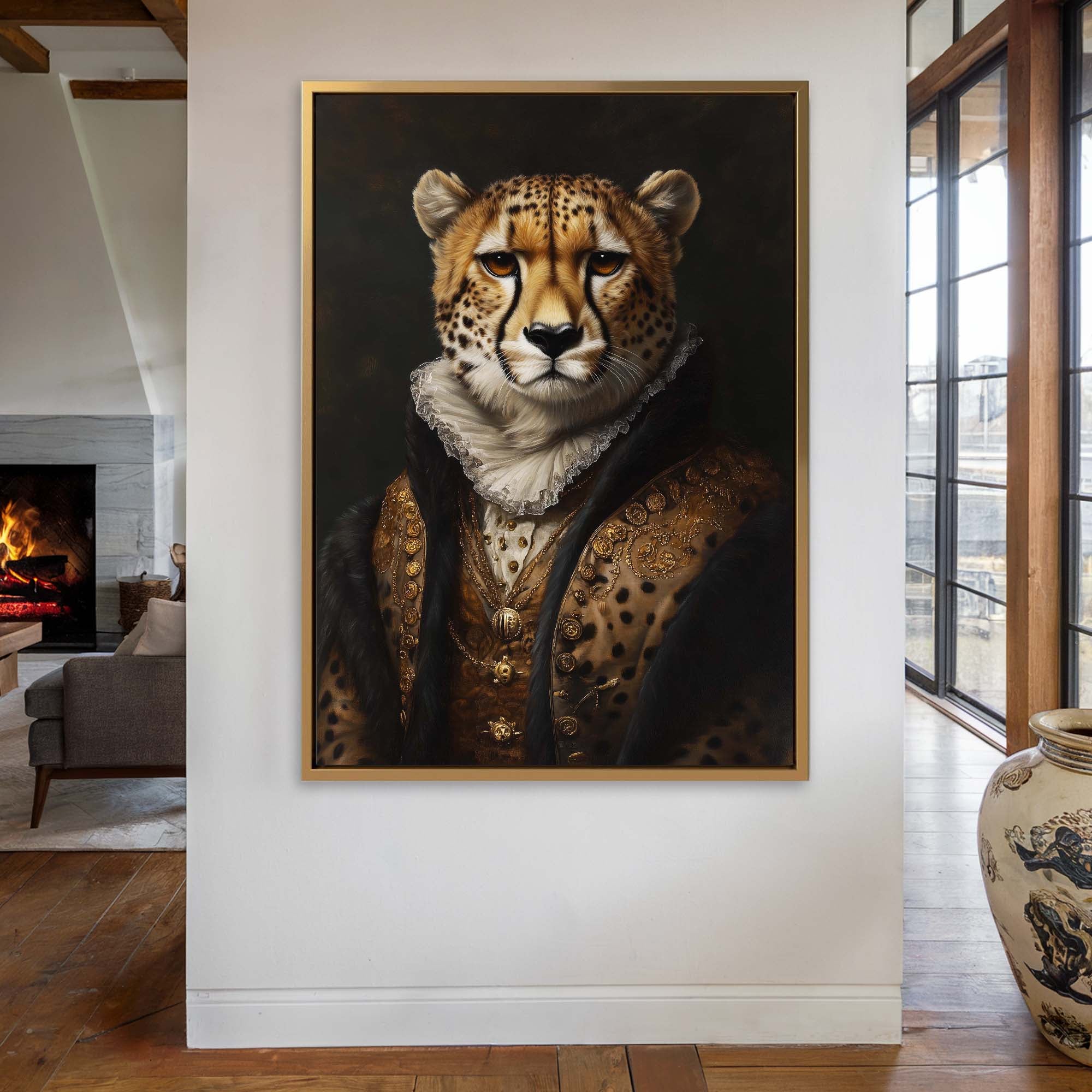 Baroque Cheetah Canvas Print Canvas Art Wildfrog Art