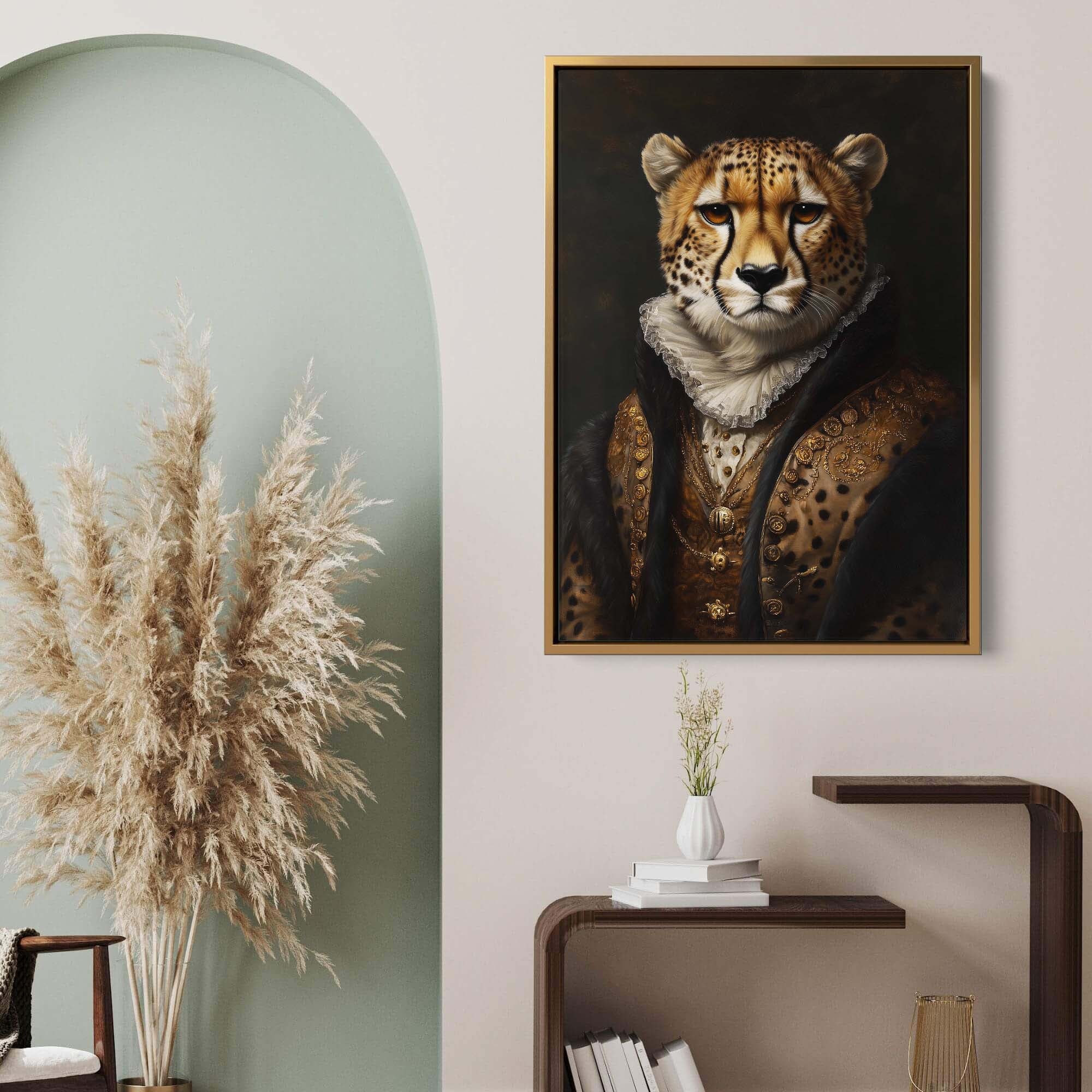 Baroque Cheetah Canvas Print Canvas Art Wildfrog Art
