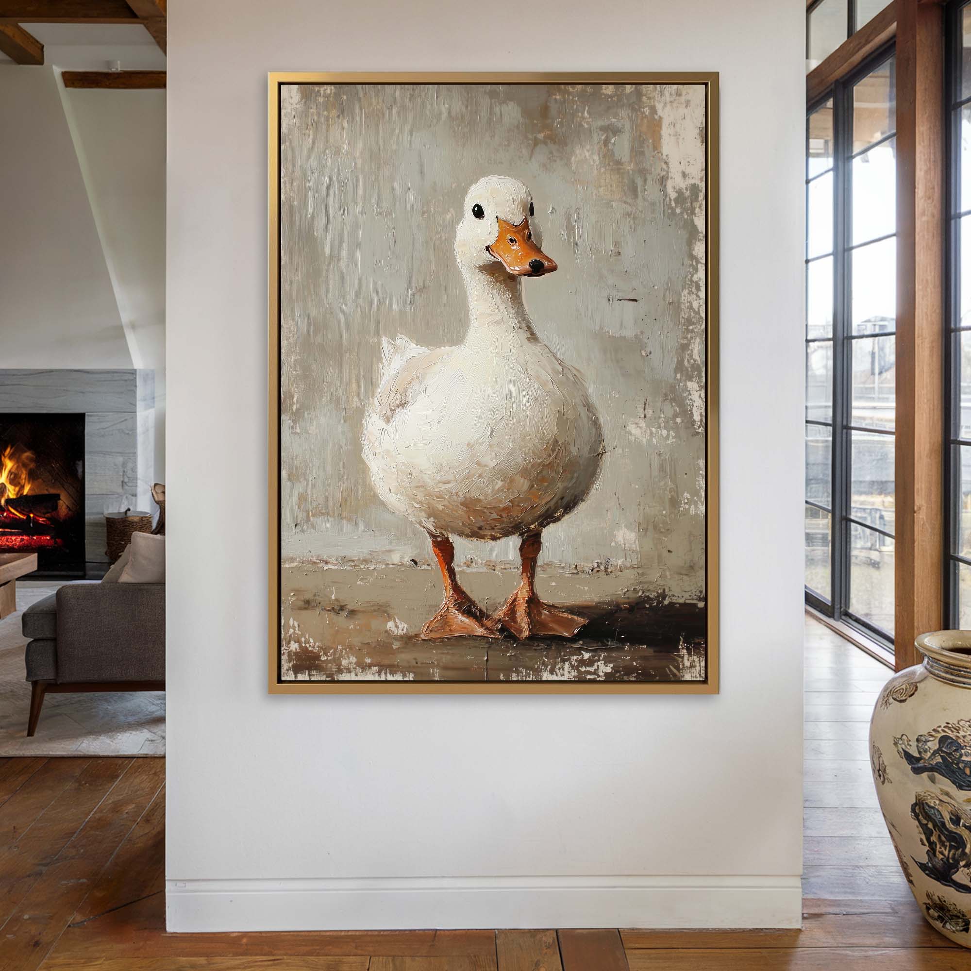 Vintage Quack Canvas Print