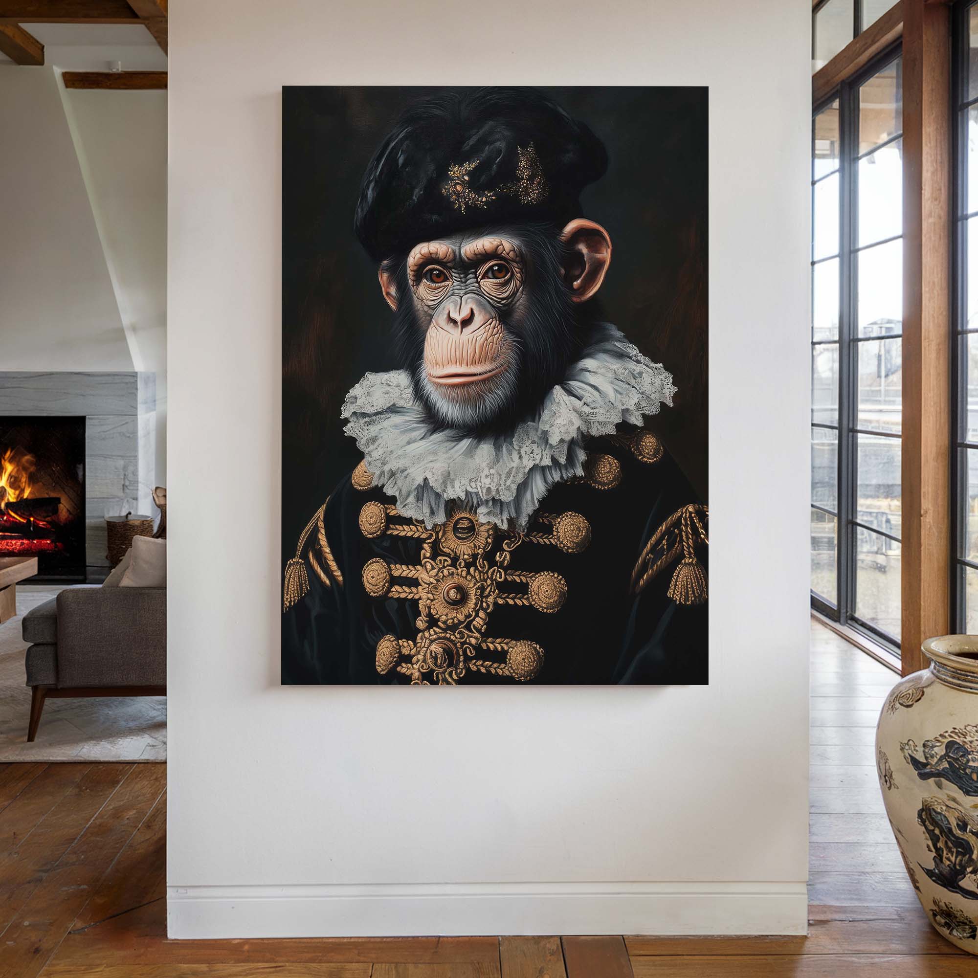 Baroque Chimp Canvas Print Canvas Art Wildfrog Art