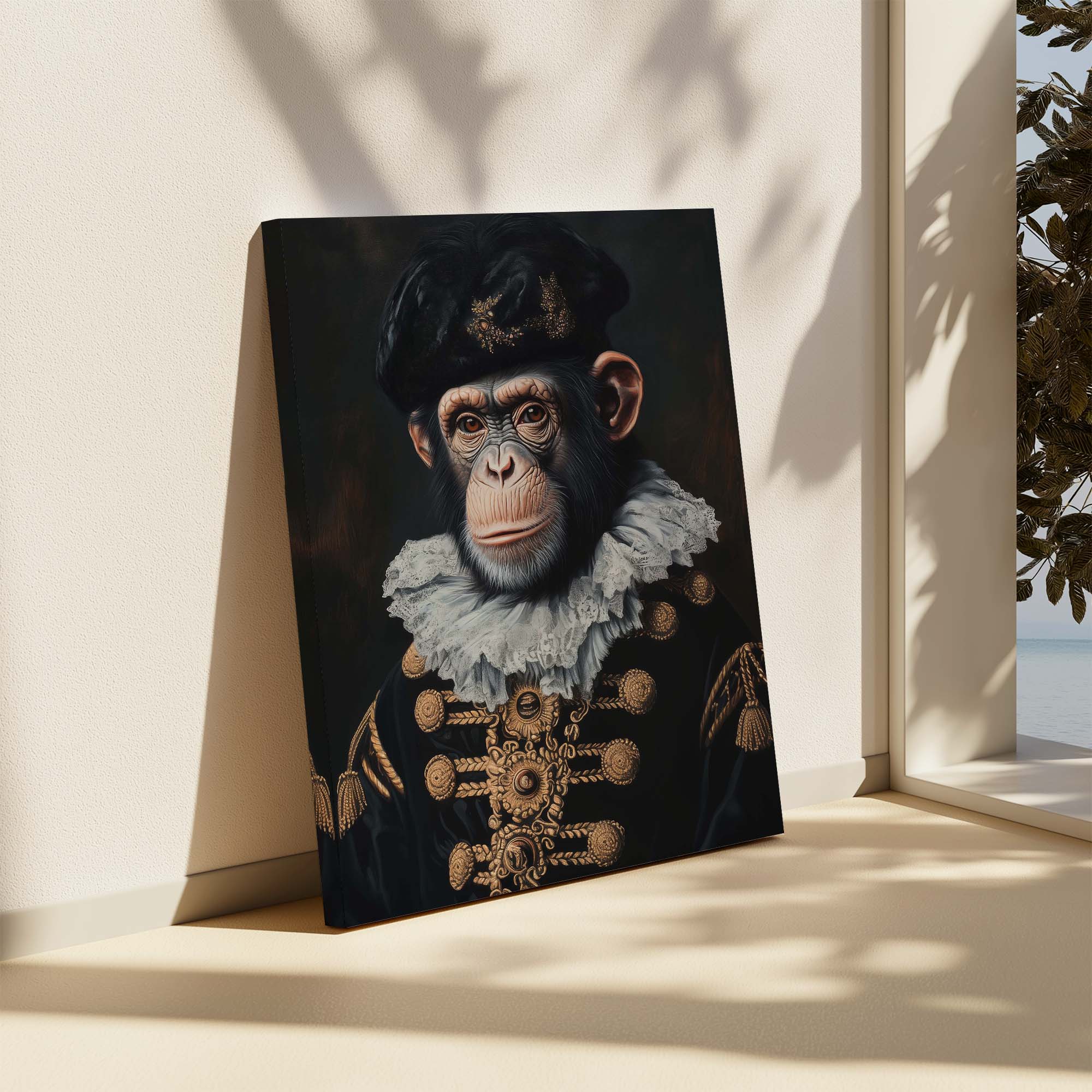 Baroque Chimp Canvas Print Canvas Art Wildfrog Art