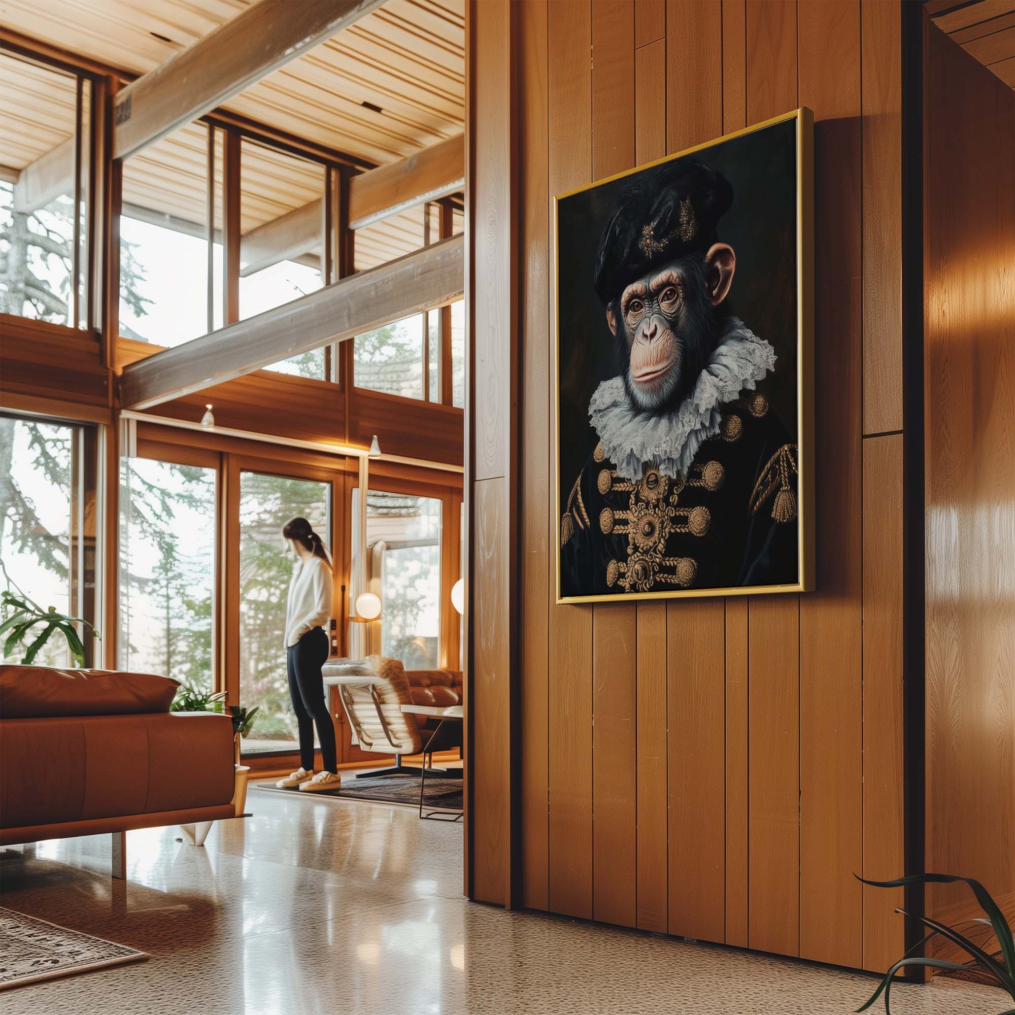 Baroque Chimp Canvas Print Canvas Art Wildfrog Art