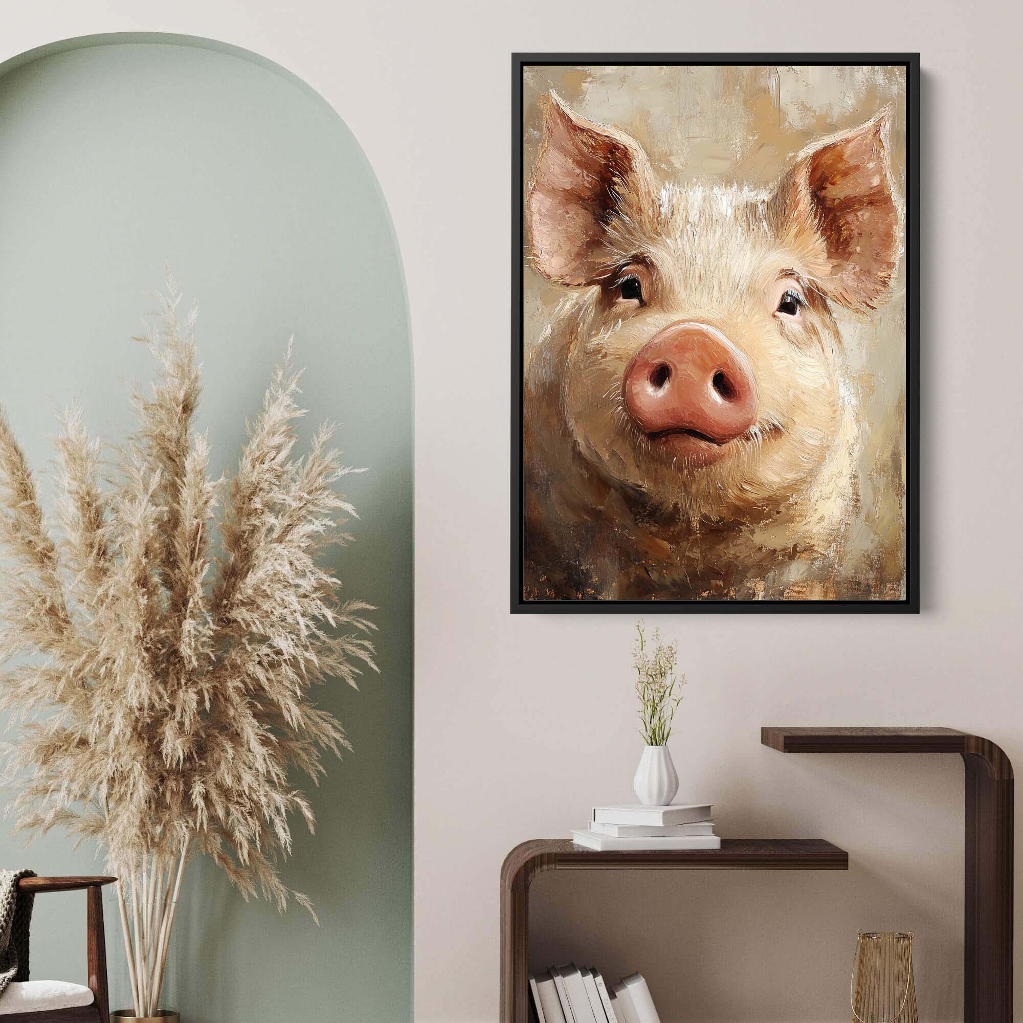 Piglet Cheer Canvas Print