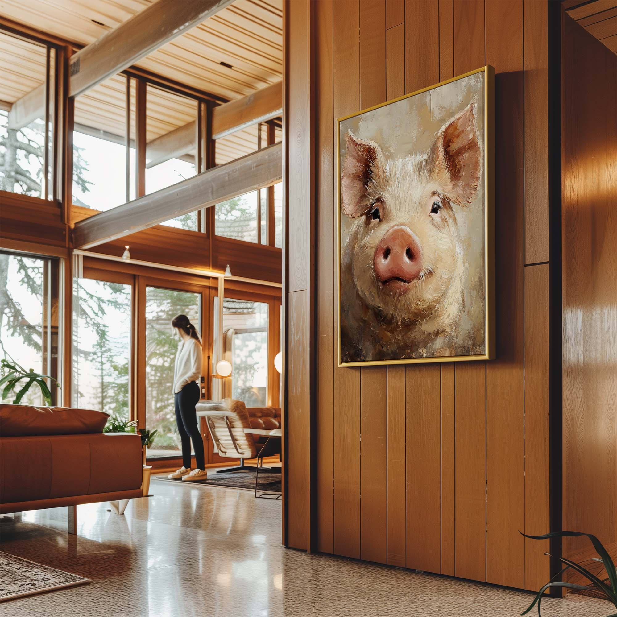 Piglet Cheer Canvas Print