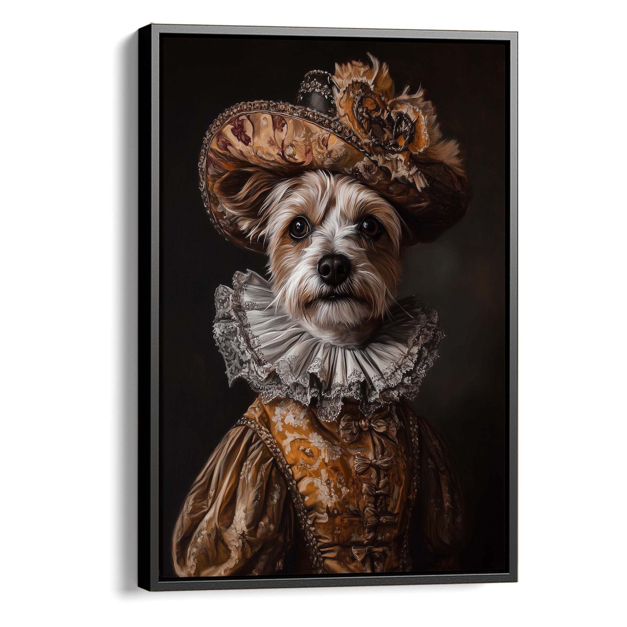 Baroque Dog No1 Canvas Print Canvas Art Wildfrog Art