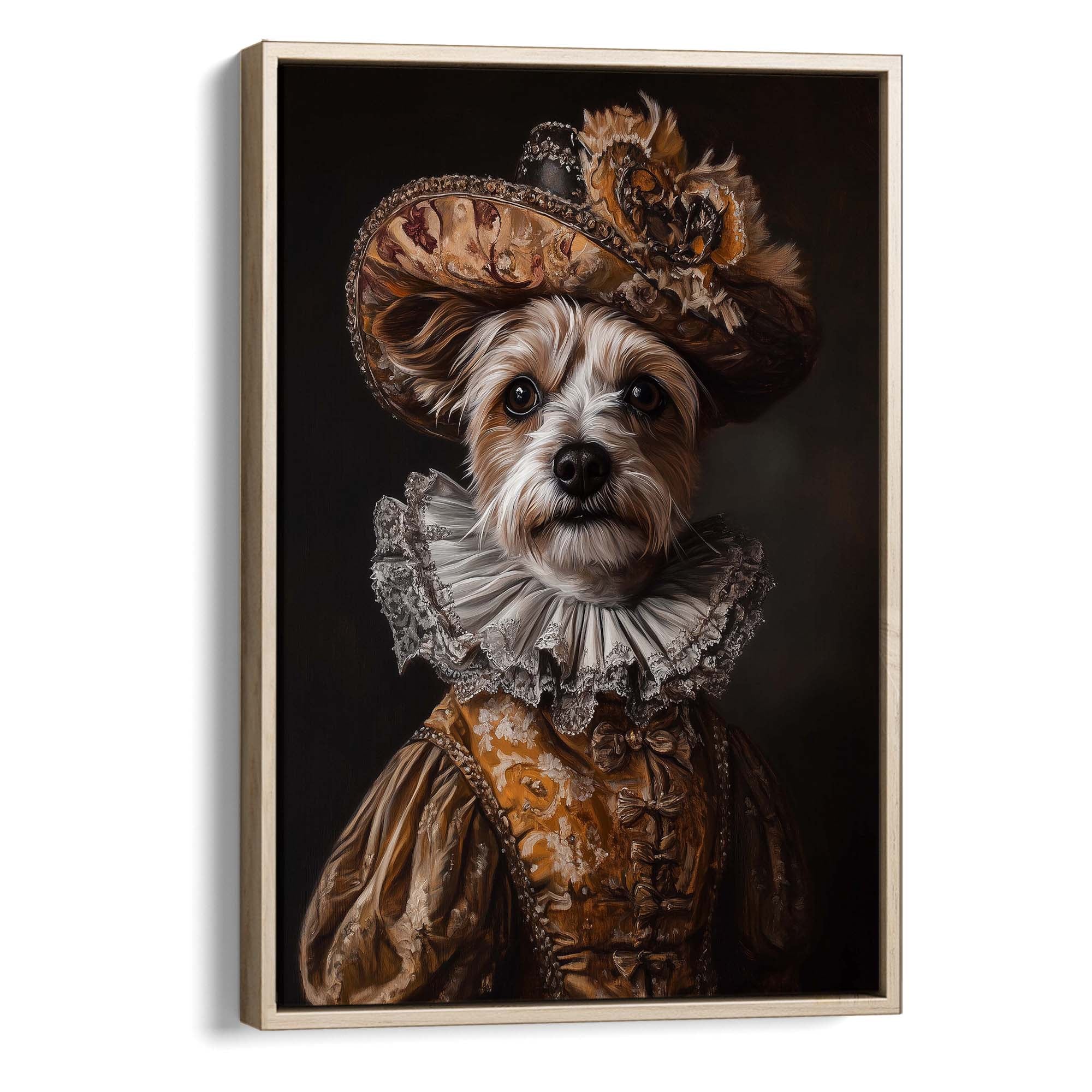 Baroque Dog No1 Canvas Print Canvas Art Wildfrog Art