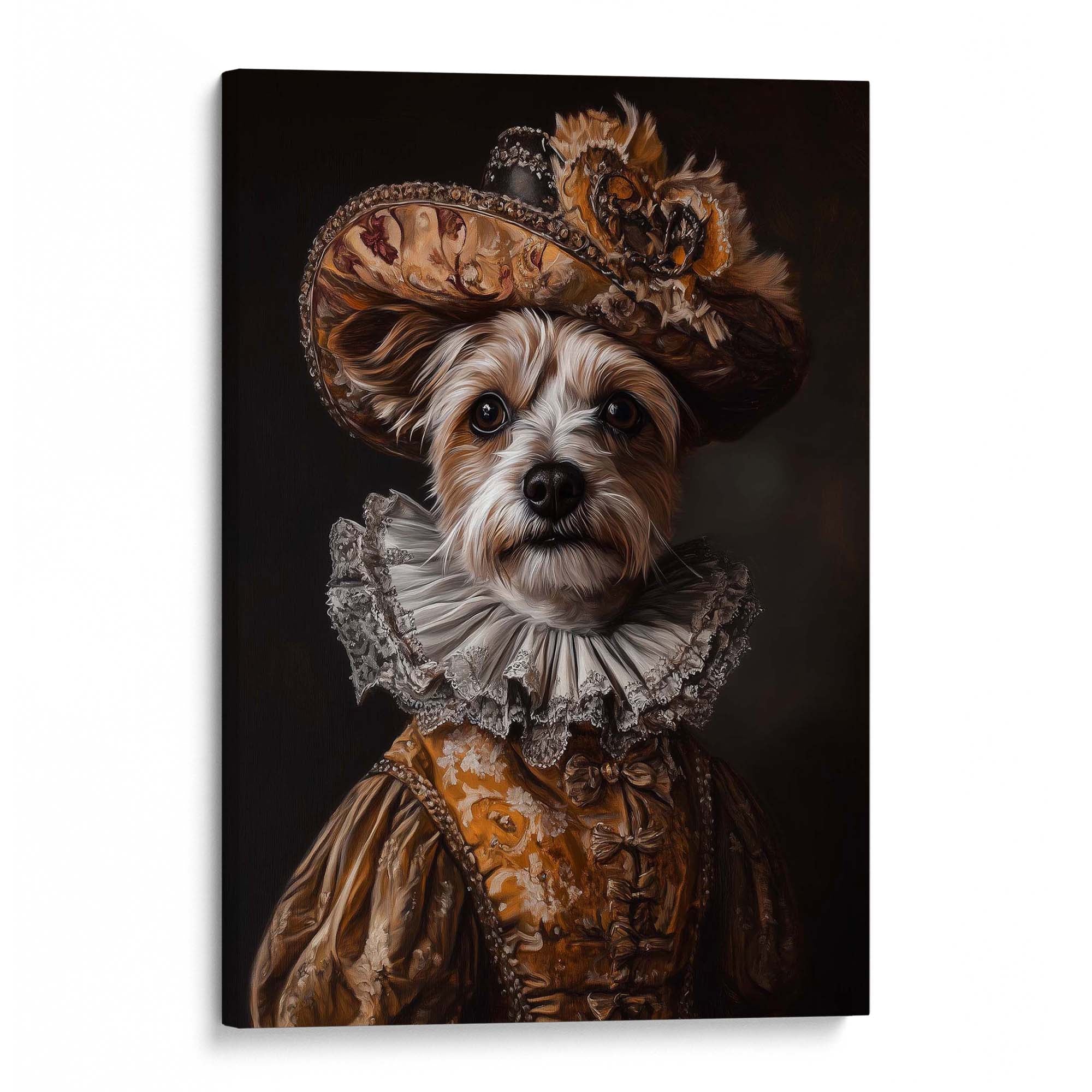 Baroque Dog No1 Canvas Print Canvas Art Wildfrog Art