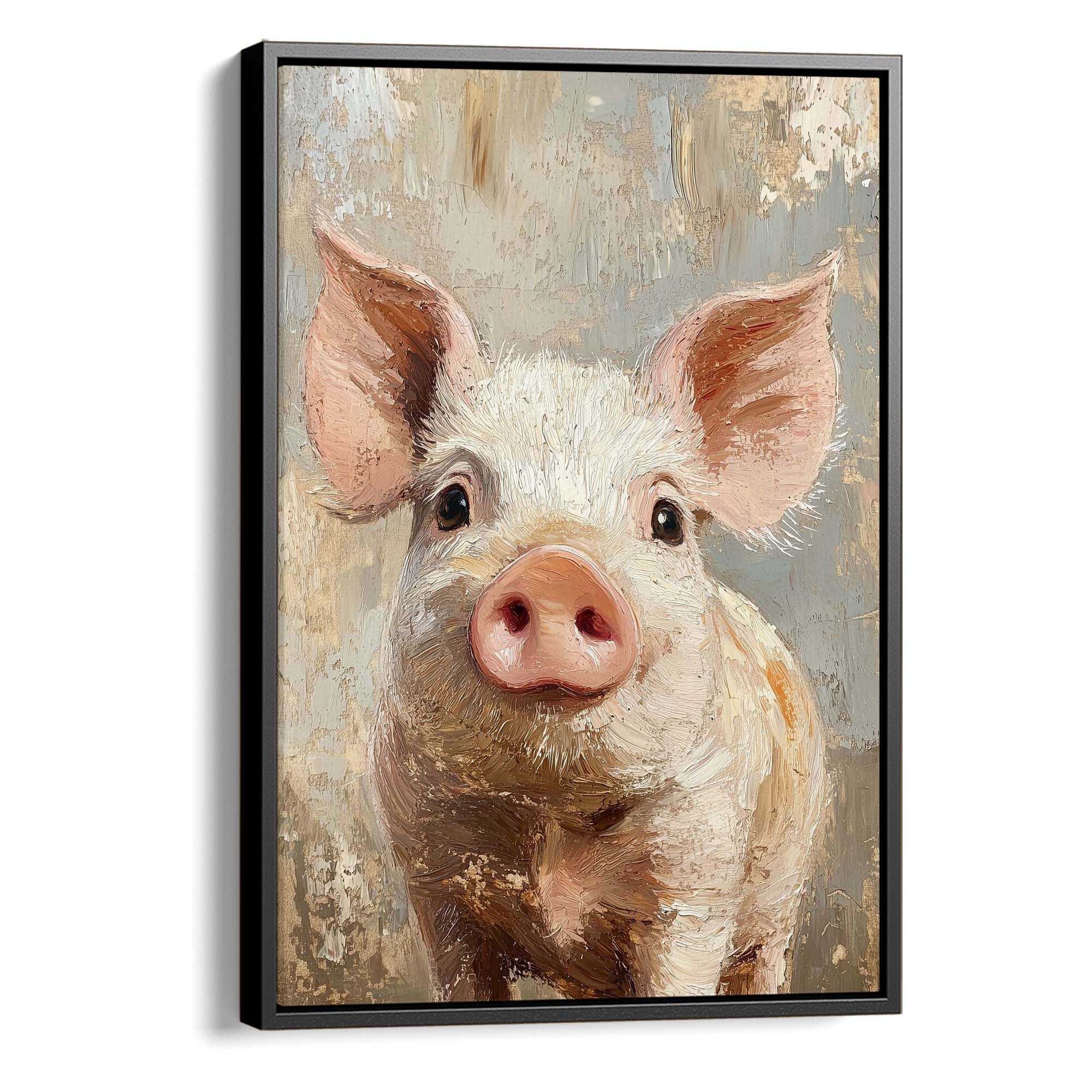 Playful Piglet Canvas Print