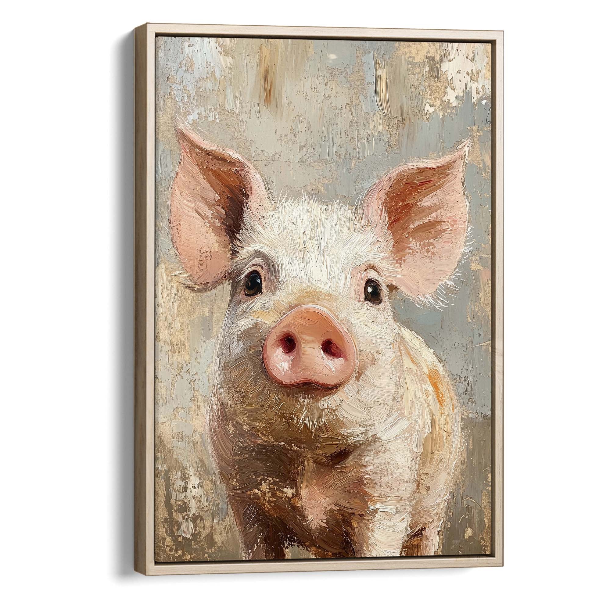 Playful Piglet Canvas Print