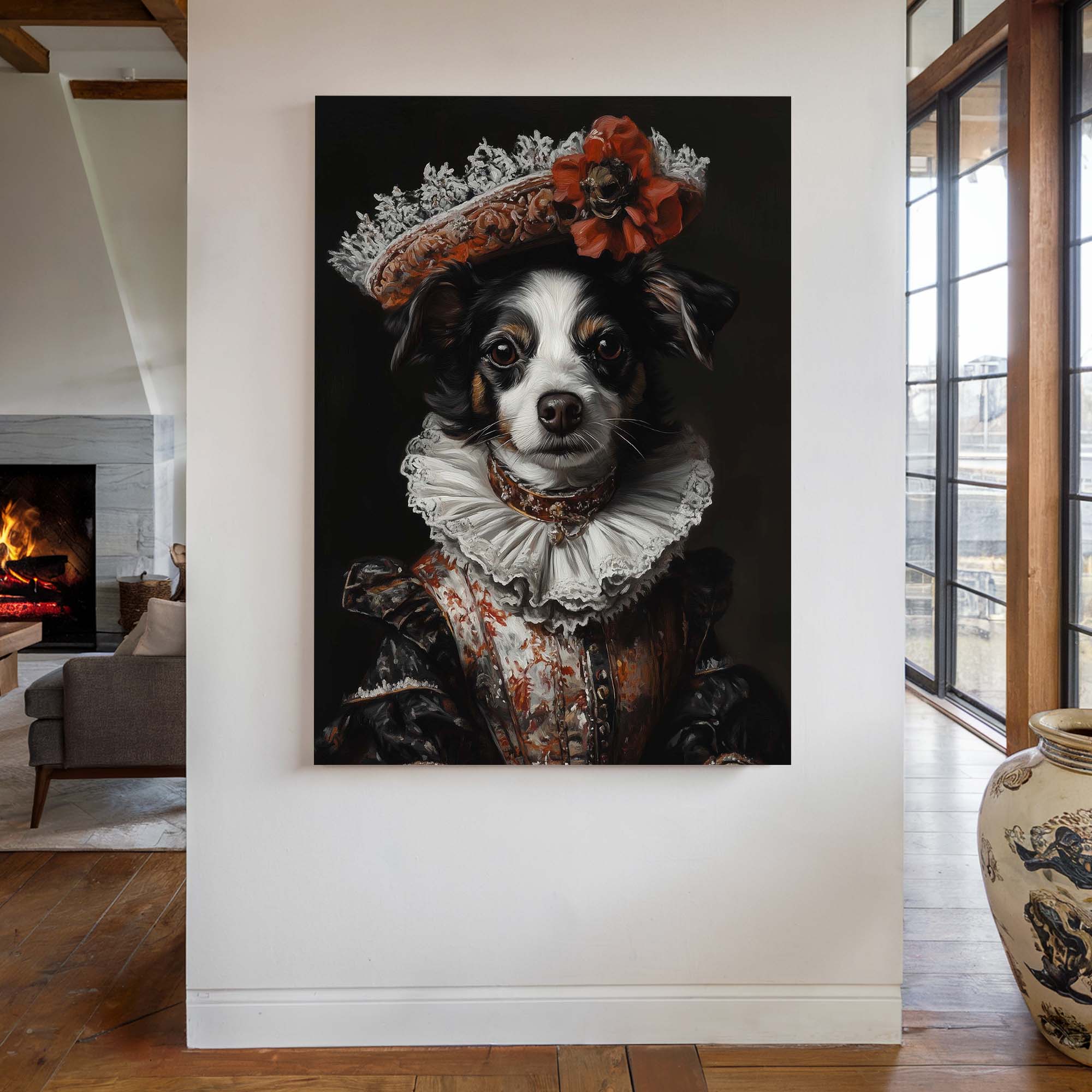 Baroque Dog No2 Canvas Print Canvas Art Wildfrog Art
