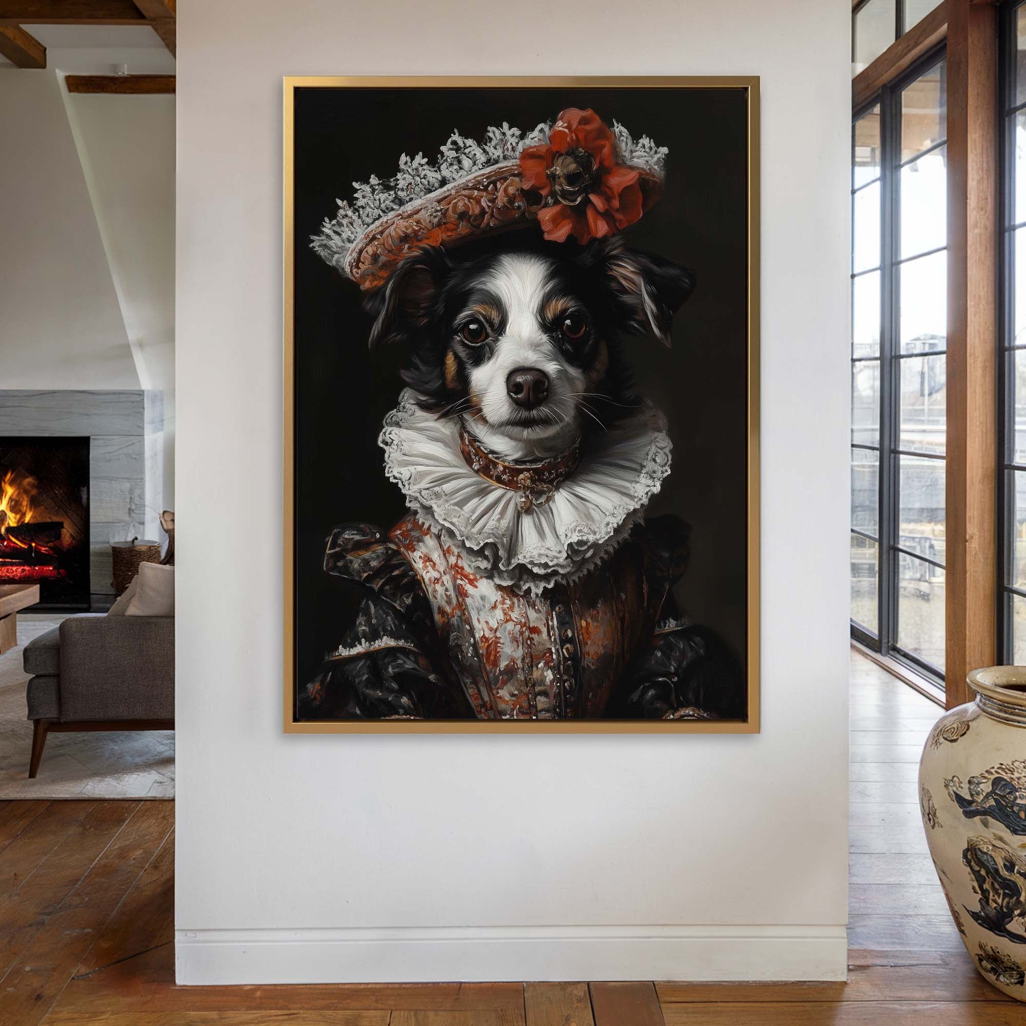Baroque Dog No2 Canvas Print Canvas Art Wildfrog Art