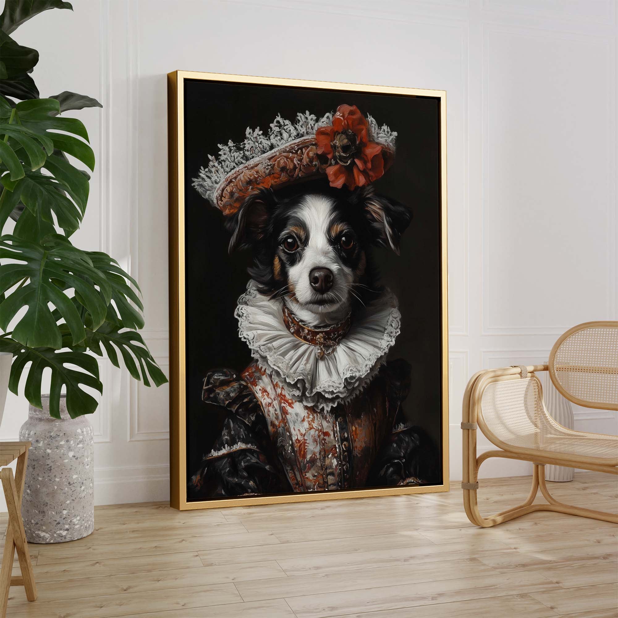 Baroque Dog No2 Canvas Print Canvas Art Wildfrog Art