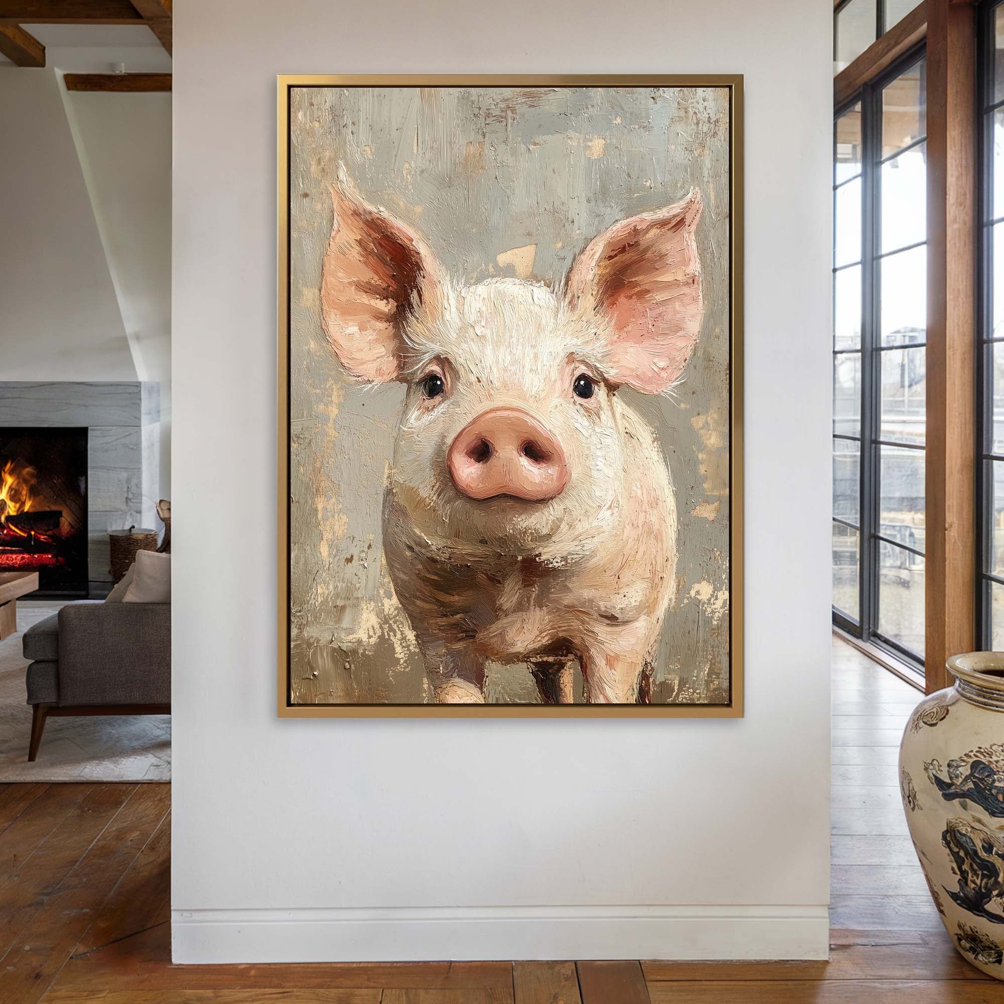 Cute Piglet Canvas Print
