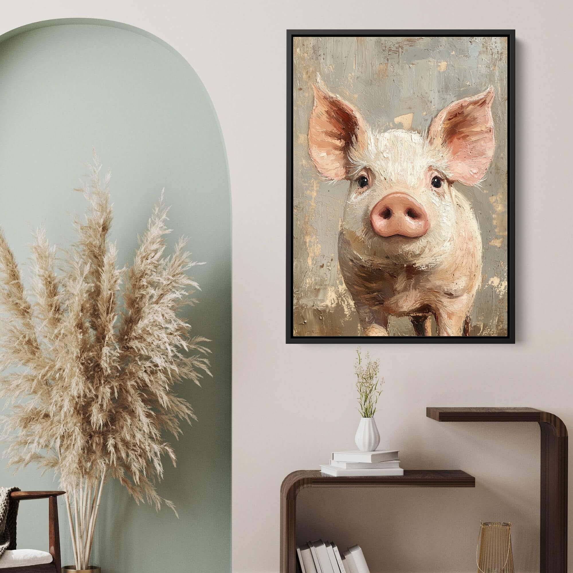 Cute Piglet Canvas Print