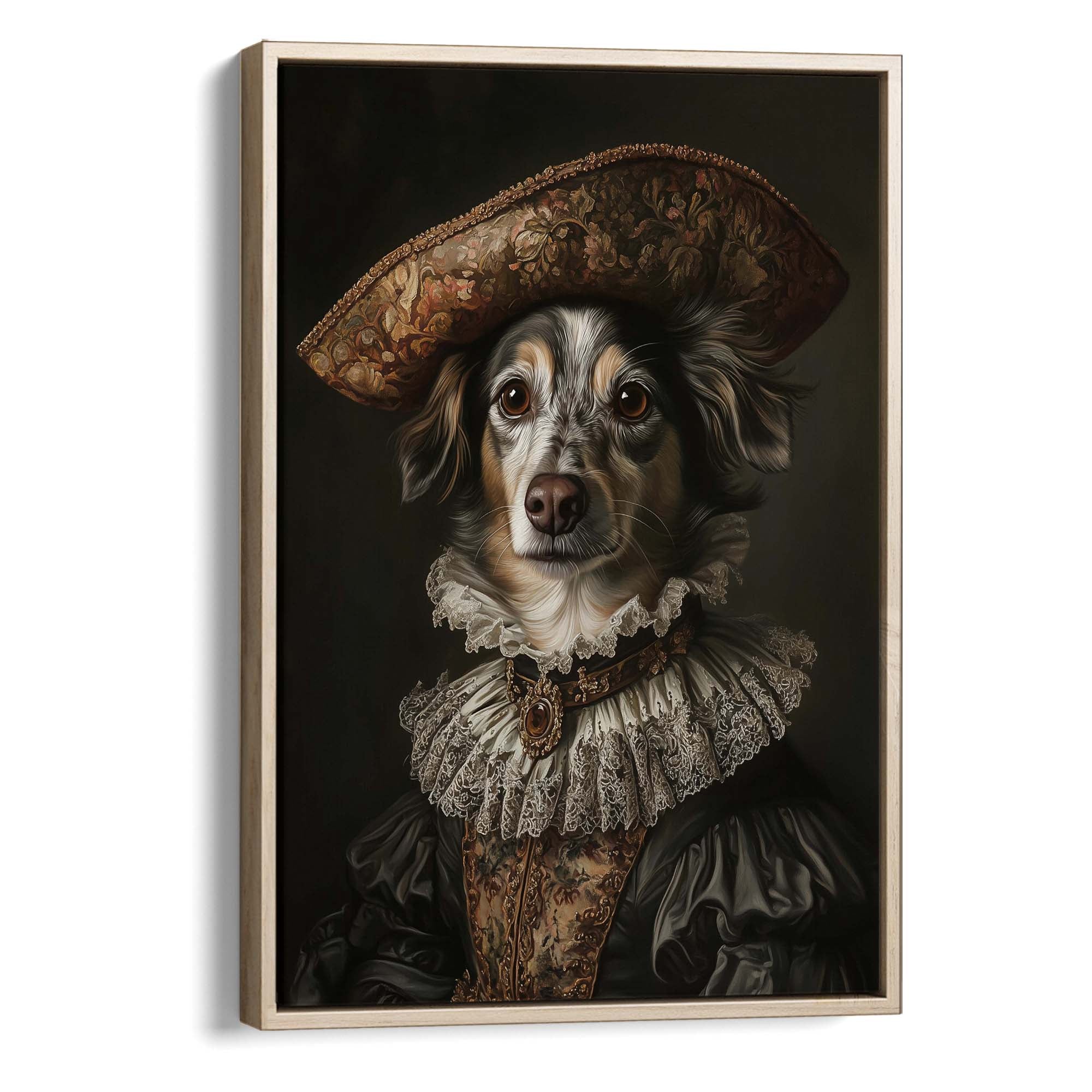 Baroque Dog No3 Canvas Print Canvas Art Wildfrog Art
