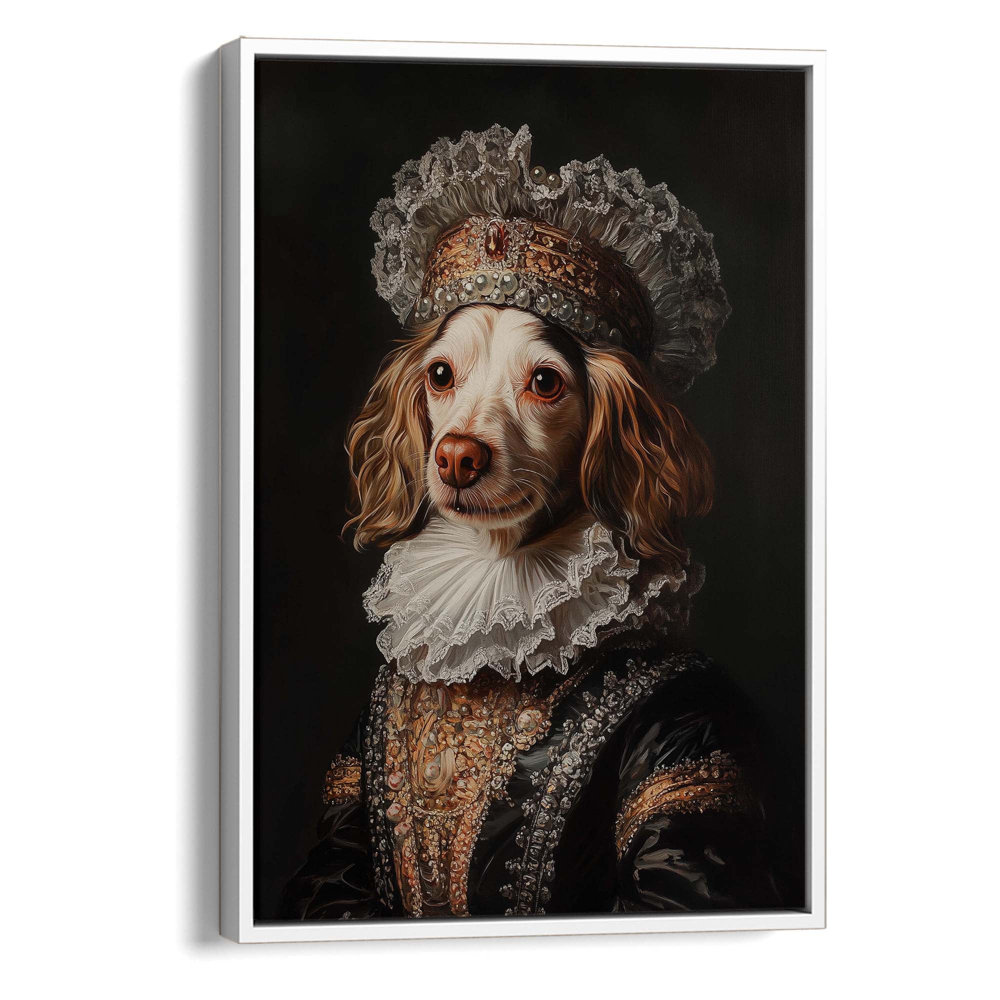 Baroque Dog No4 Canvas Print Canvas Art Wildfrog Art
