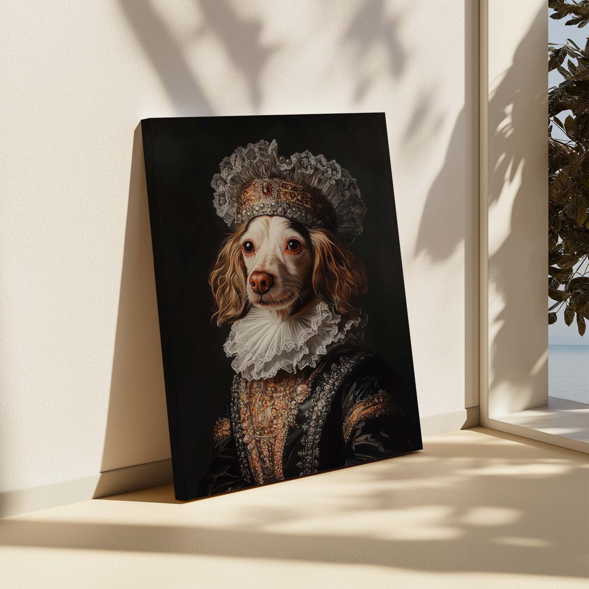 Baroque Dog No4 Canvas Print Canvas Art Wildfrog Art