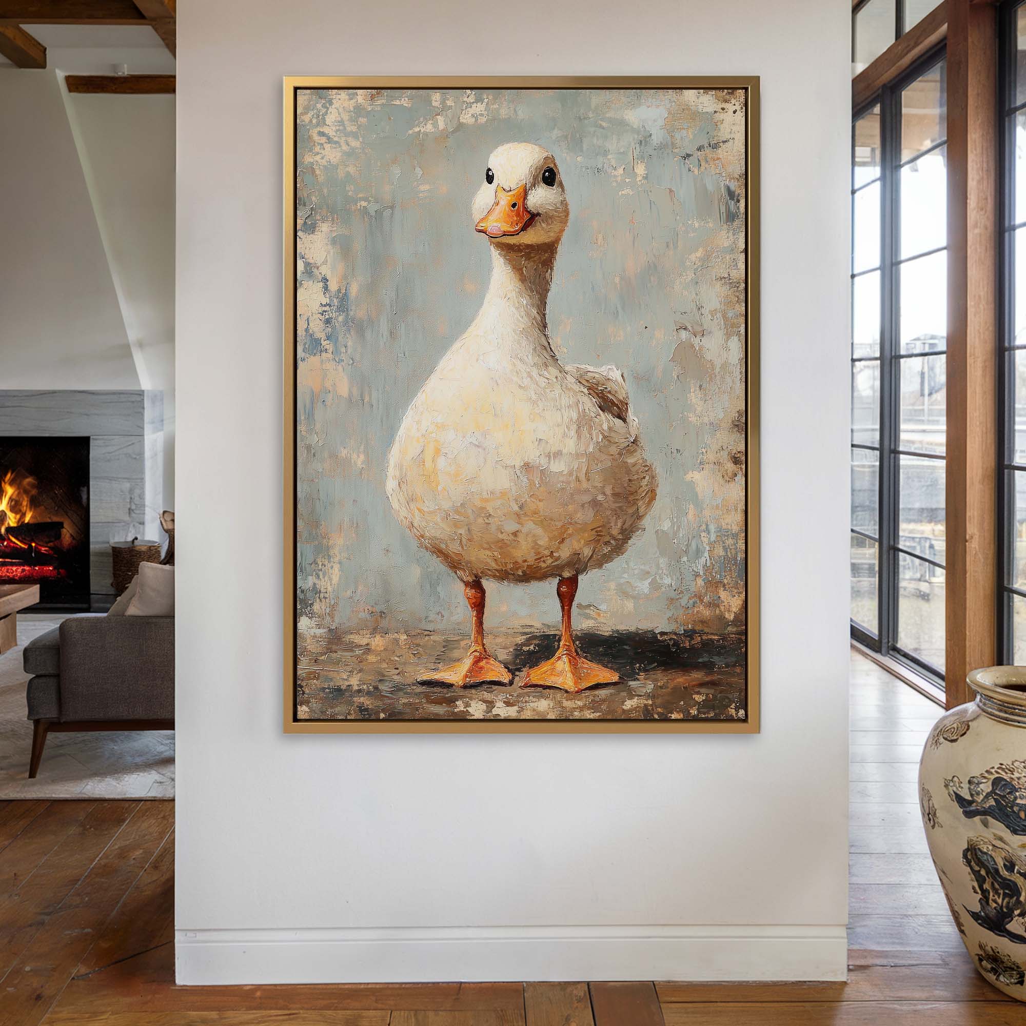 Happy Duckling Canvas Print