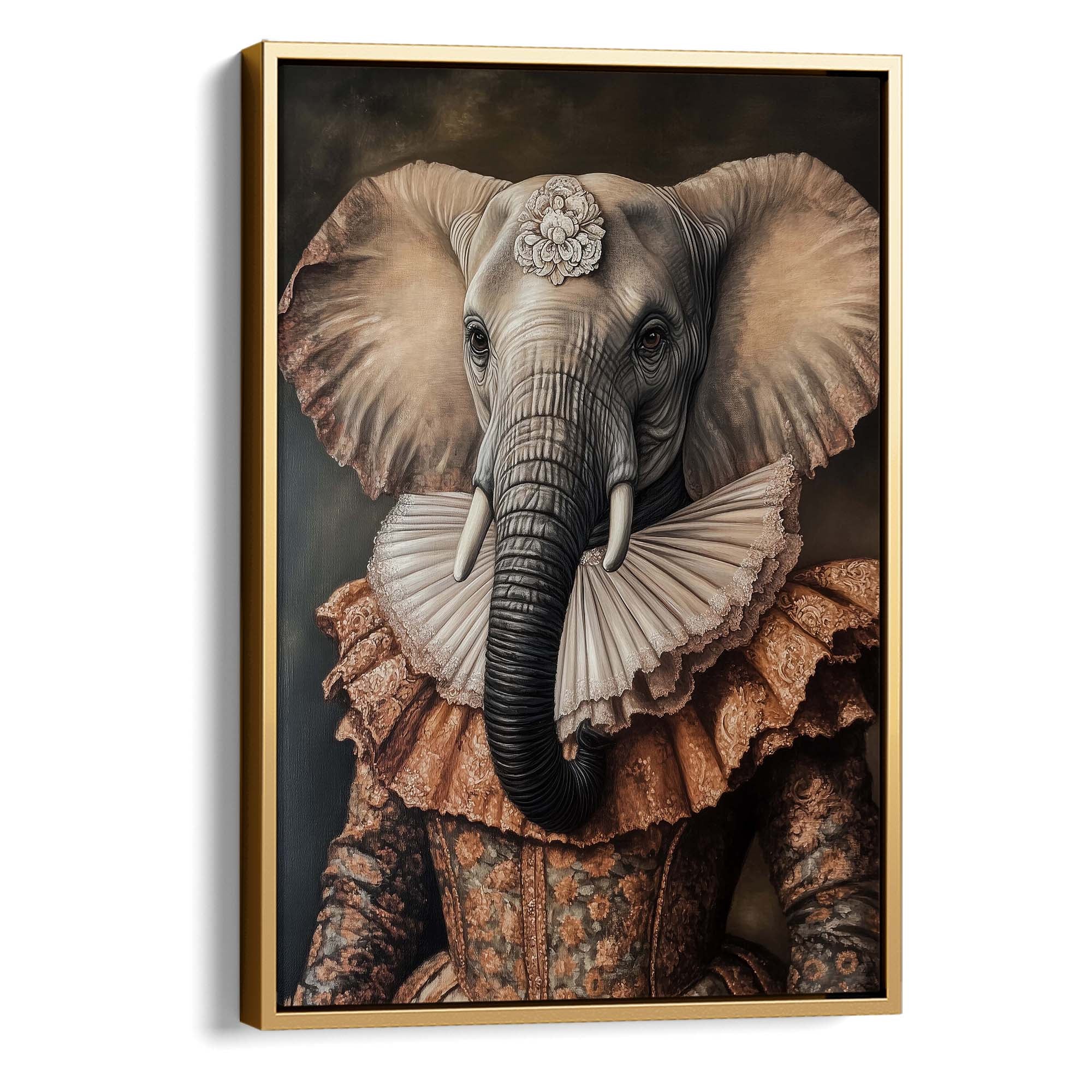 Baroque Elephant Canvas Print Canvas Art Wildfrog Art