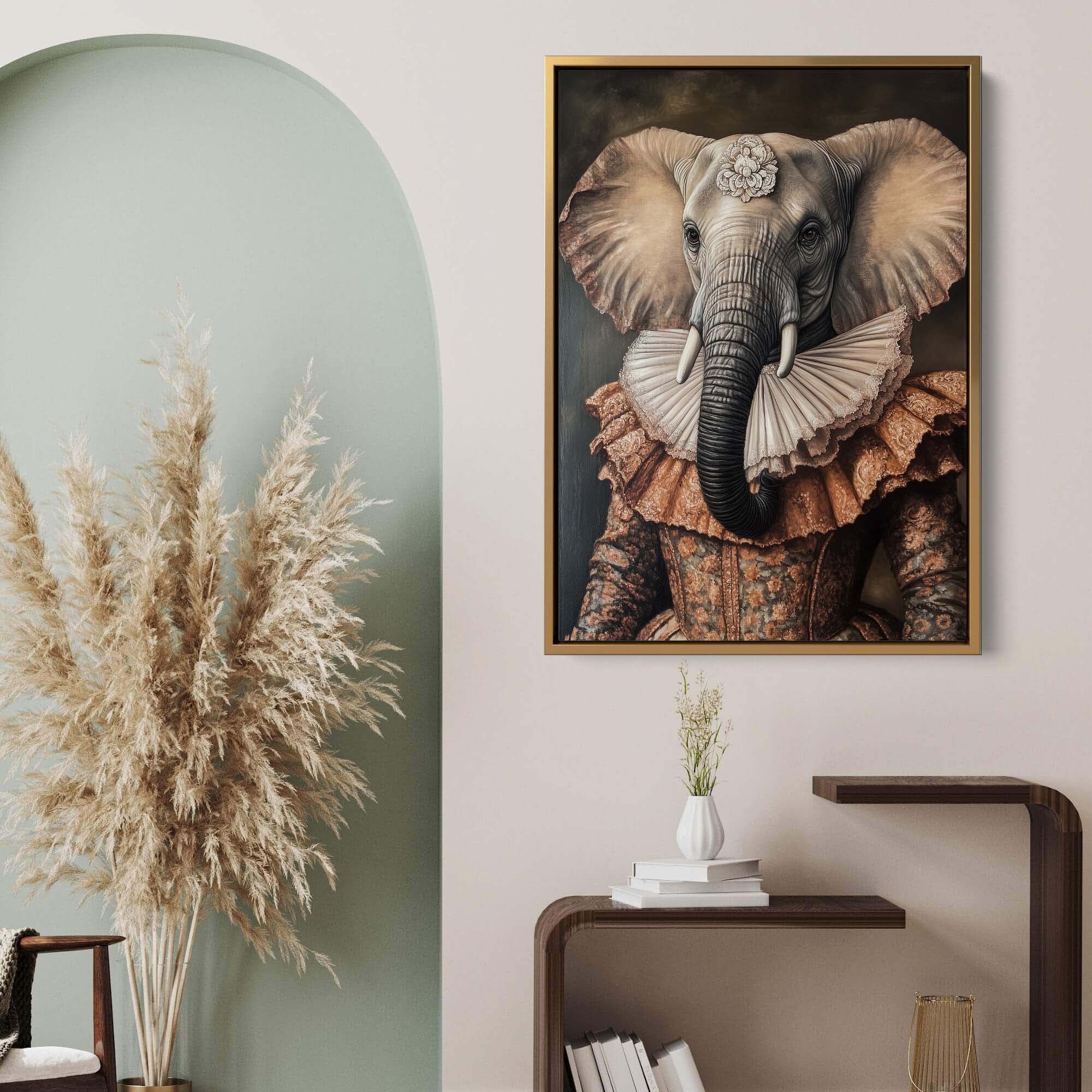 Baroque Elephant Canvas Print Canvas Art Wildfrog Art