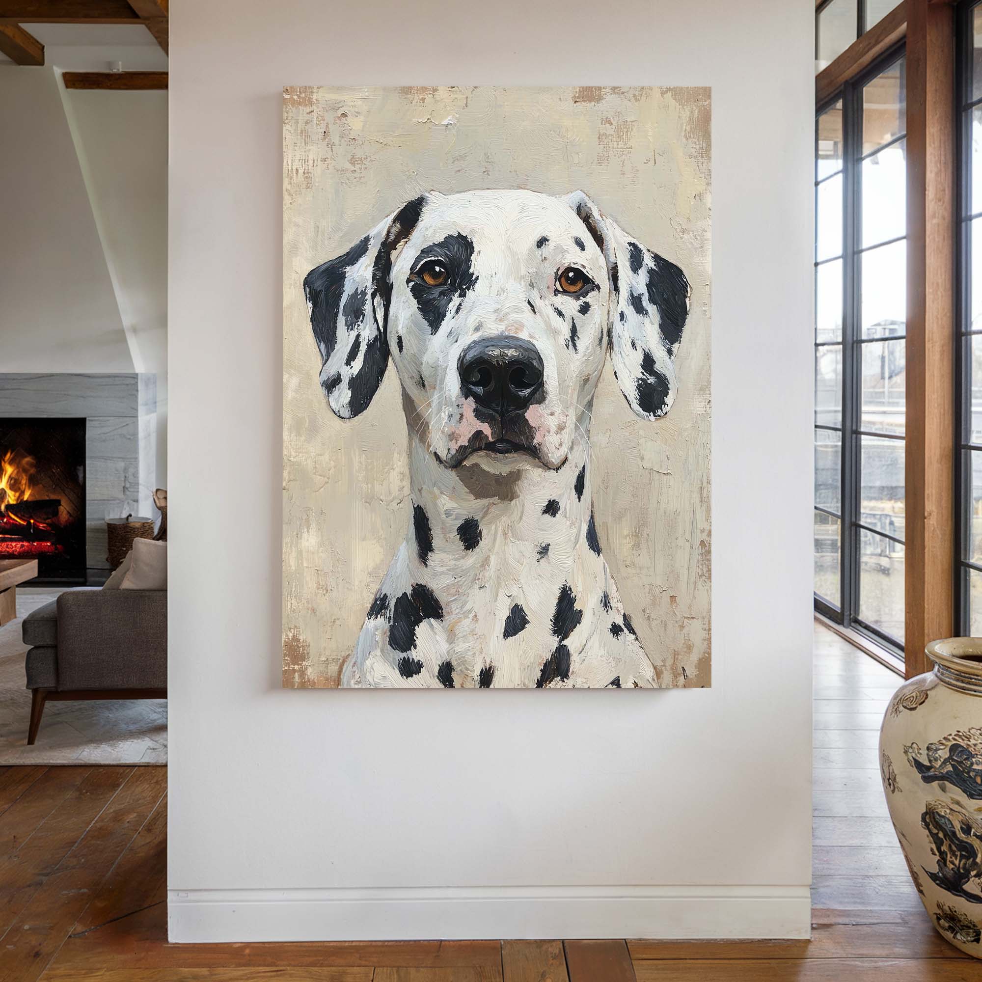 Noble Dalmatian Canvas Print