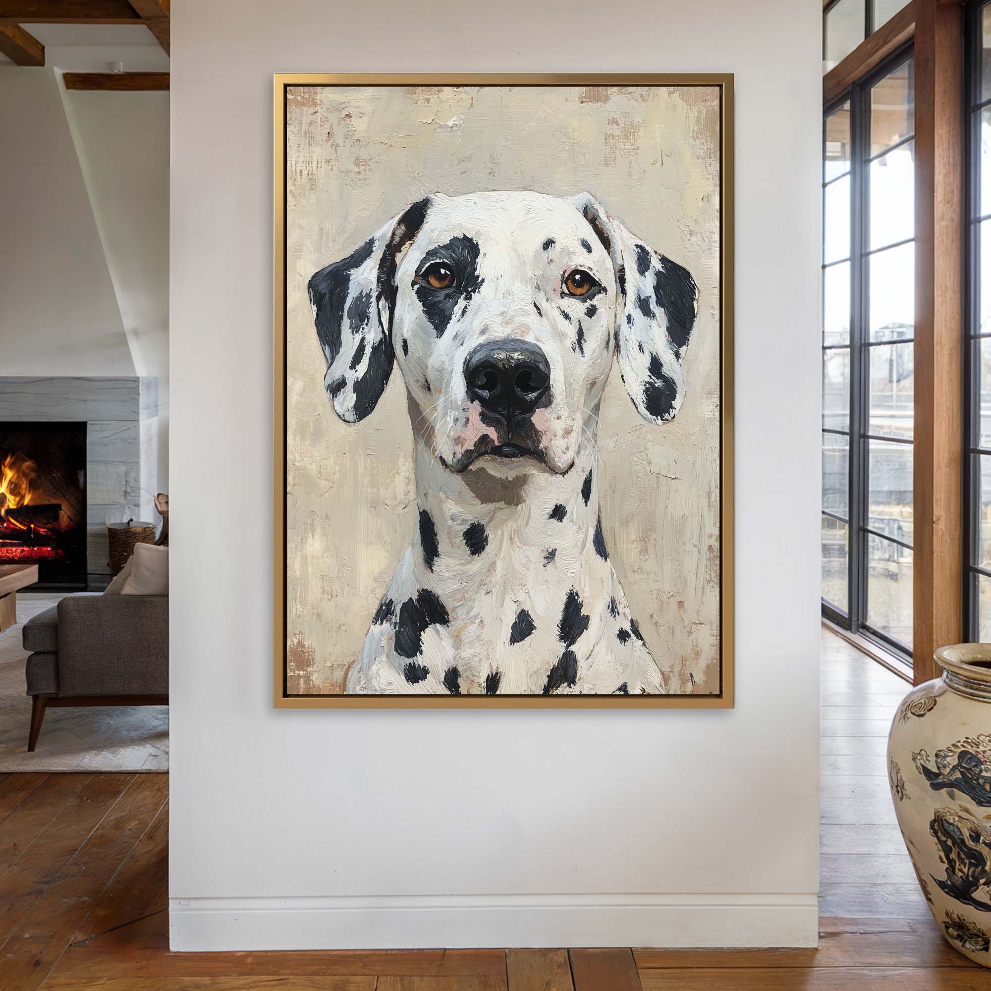 Noble Dalmatian Canvas Print