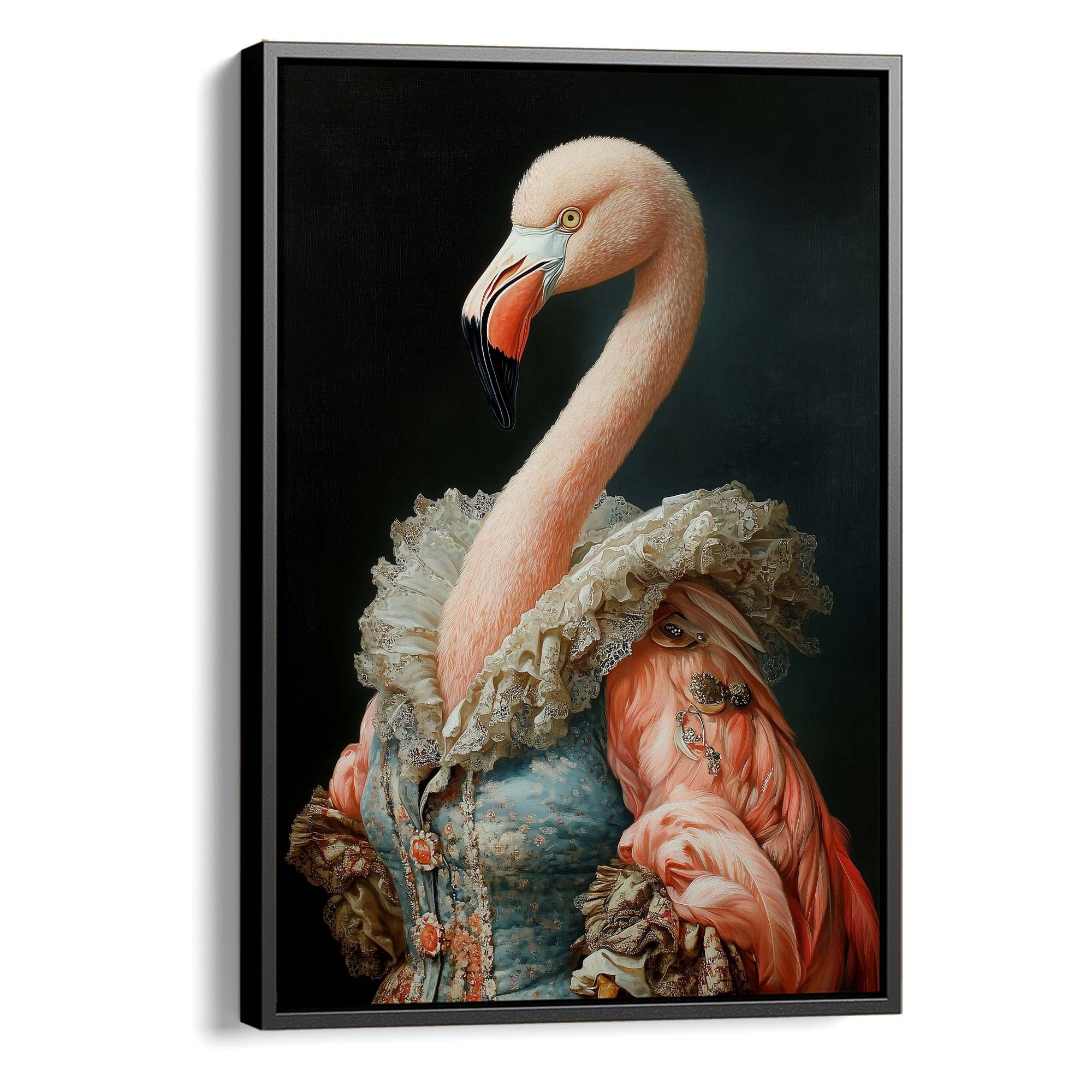 Baroque Flamingo Canvas Print Canvas Art Wildfrog Art