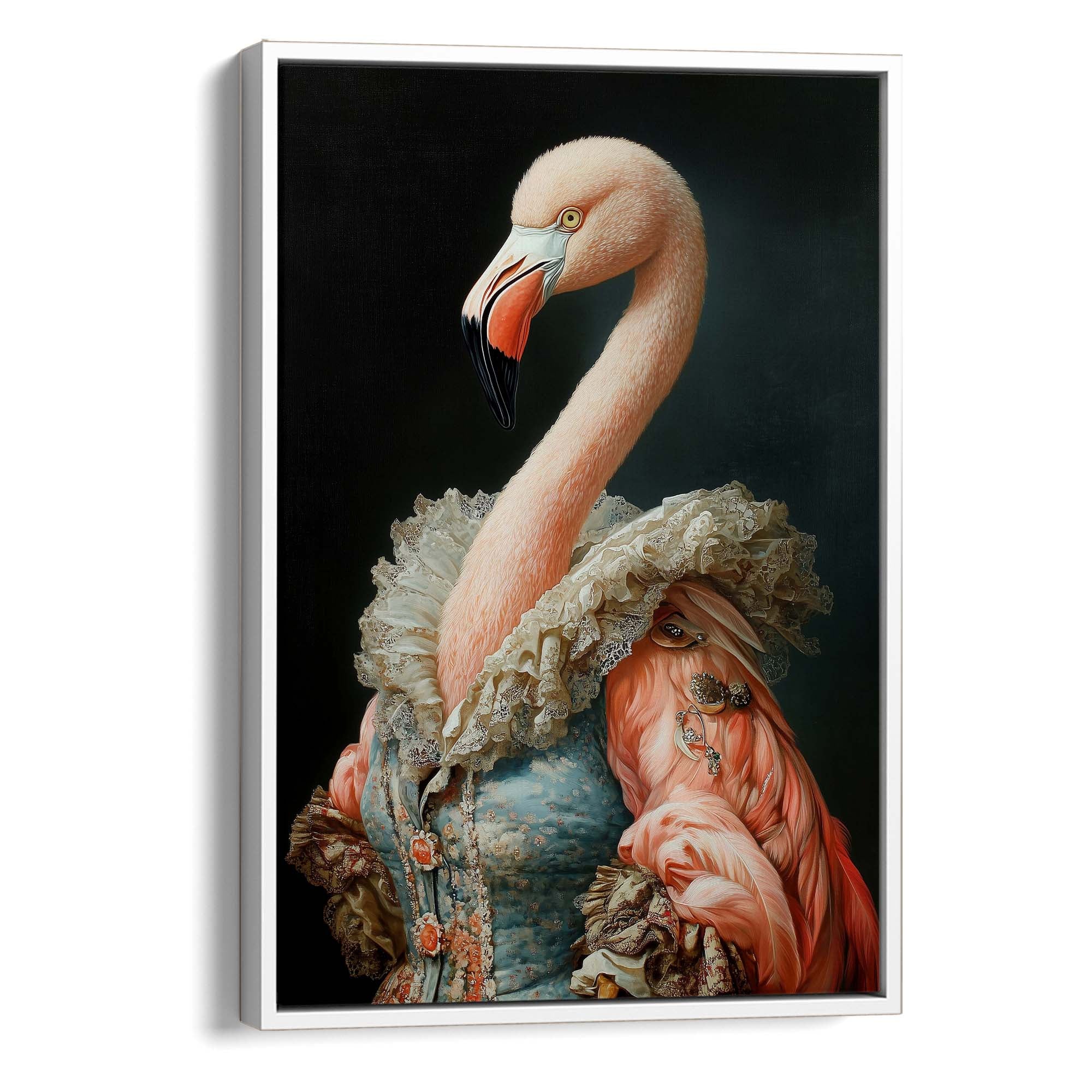 Baroque Flamingo Canvas Print Canvas Art Wildfrog Art
