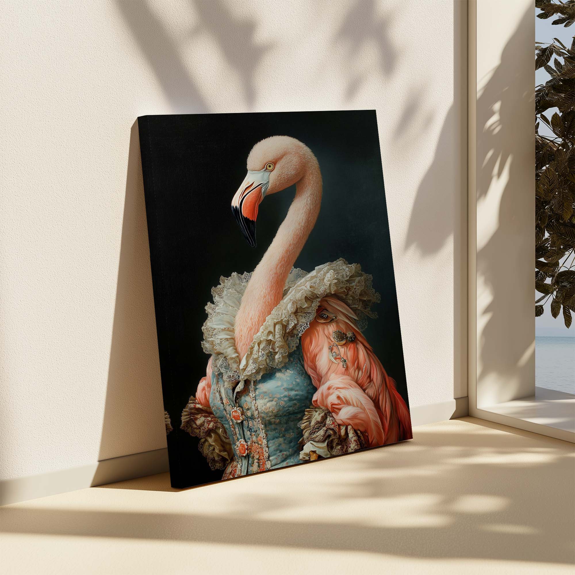 Baroque Flamingo Canvas Print Canvas Art Wildfrog Art