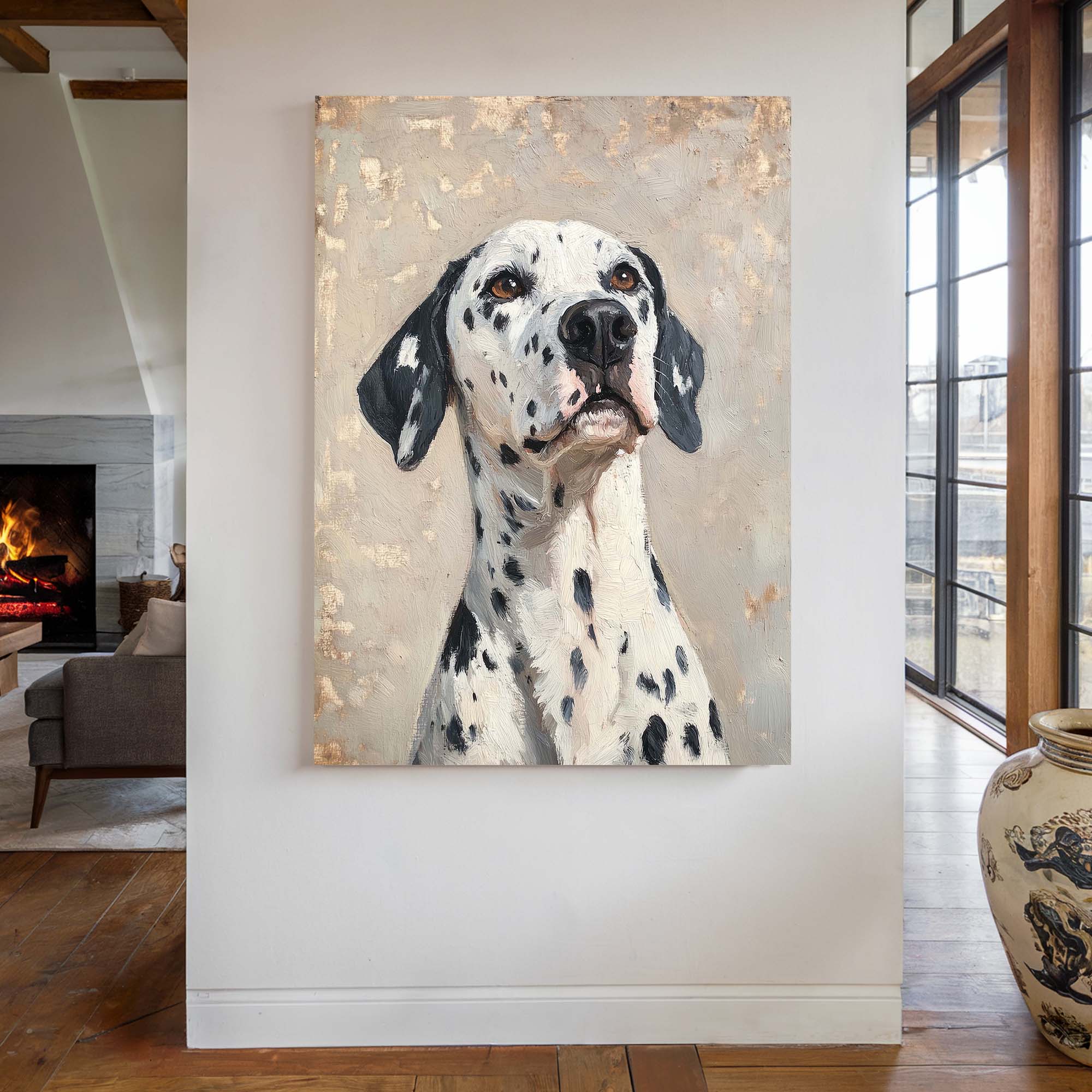 Regal Dalmatian Canvas Print