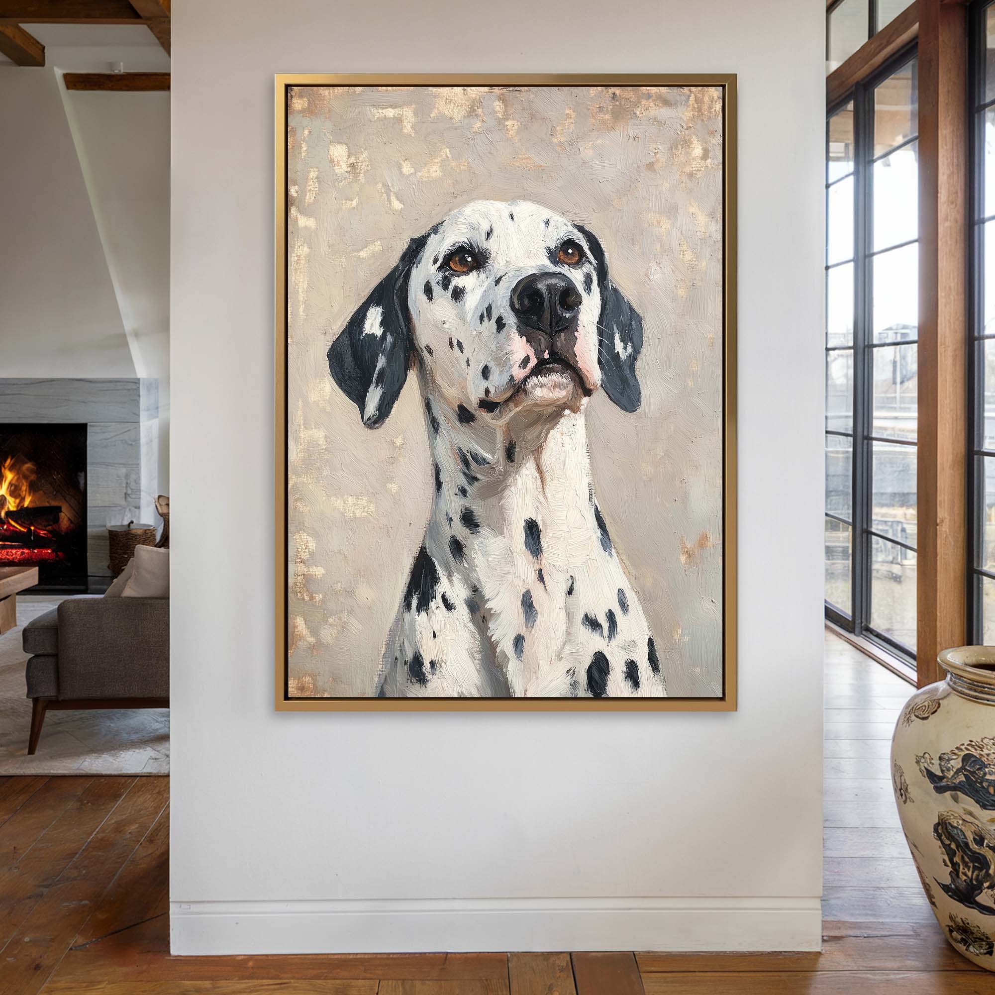 Regal Dalmatian Canvas Print