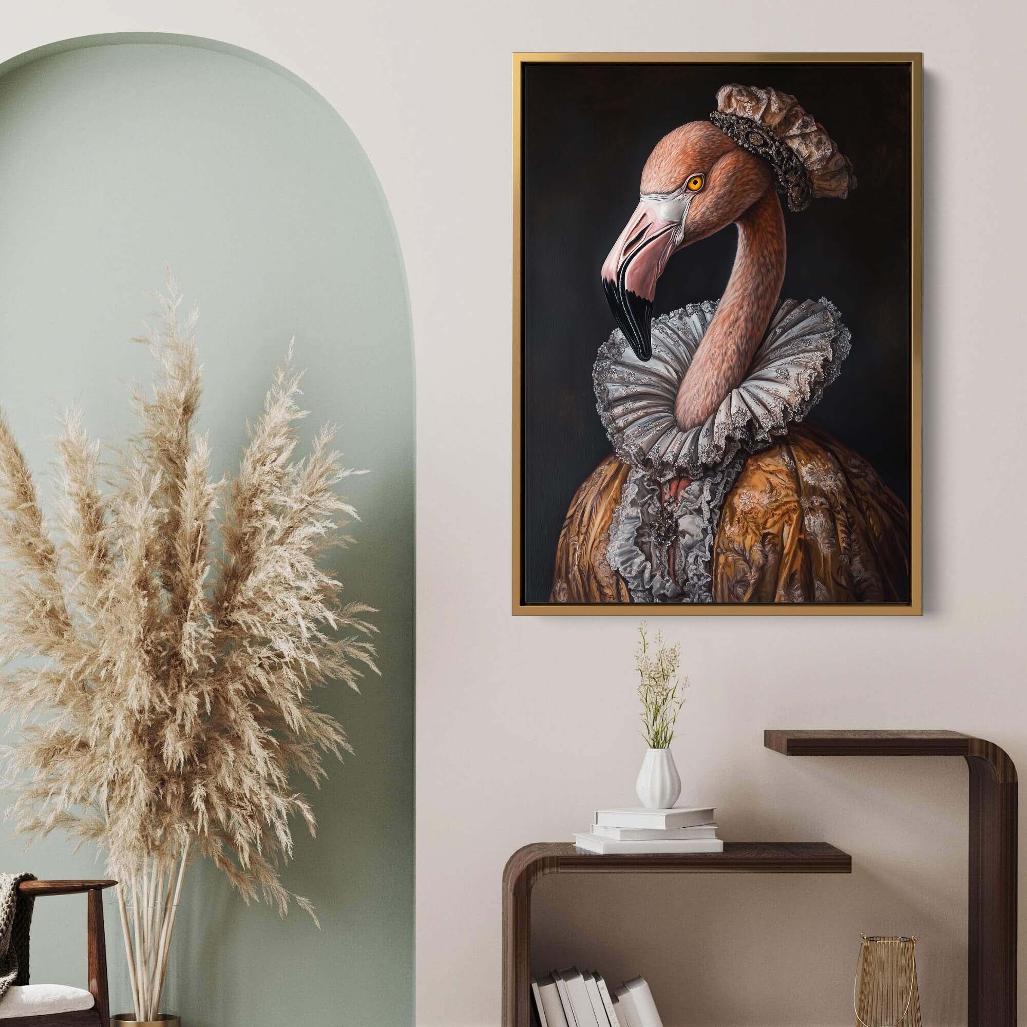 Baroque Flamingo No2 Canvas Print Canvas Art Wildfrog Art