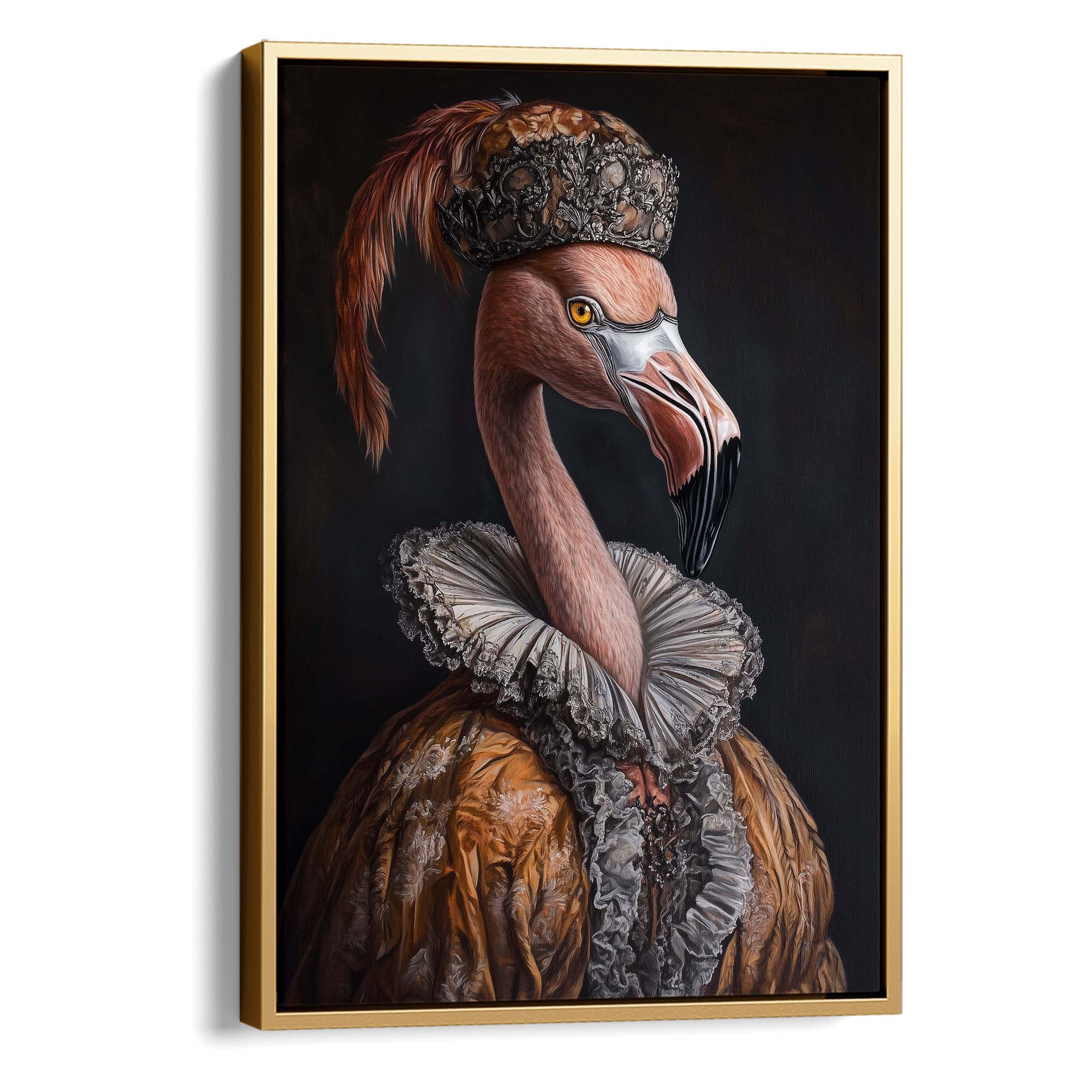 Baroque Flamingo No3 Canvas Print Canvas Art Wildfrog Art