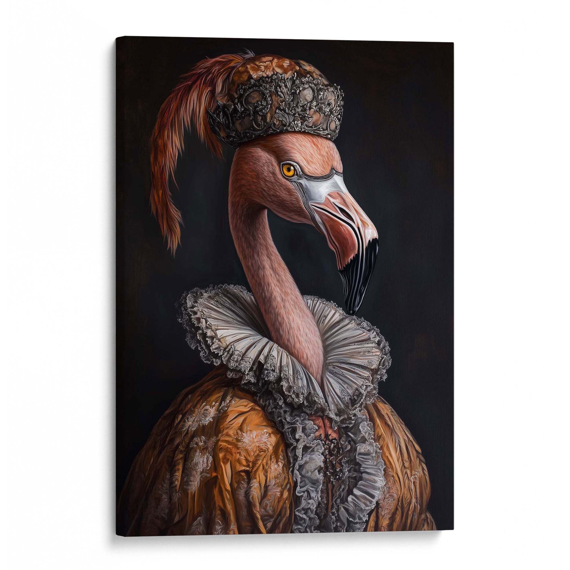 Baroque Flamingo No3 Canvas Print Canvas Art Wildfrog Art