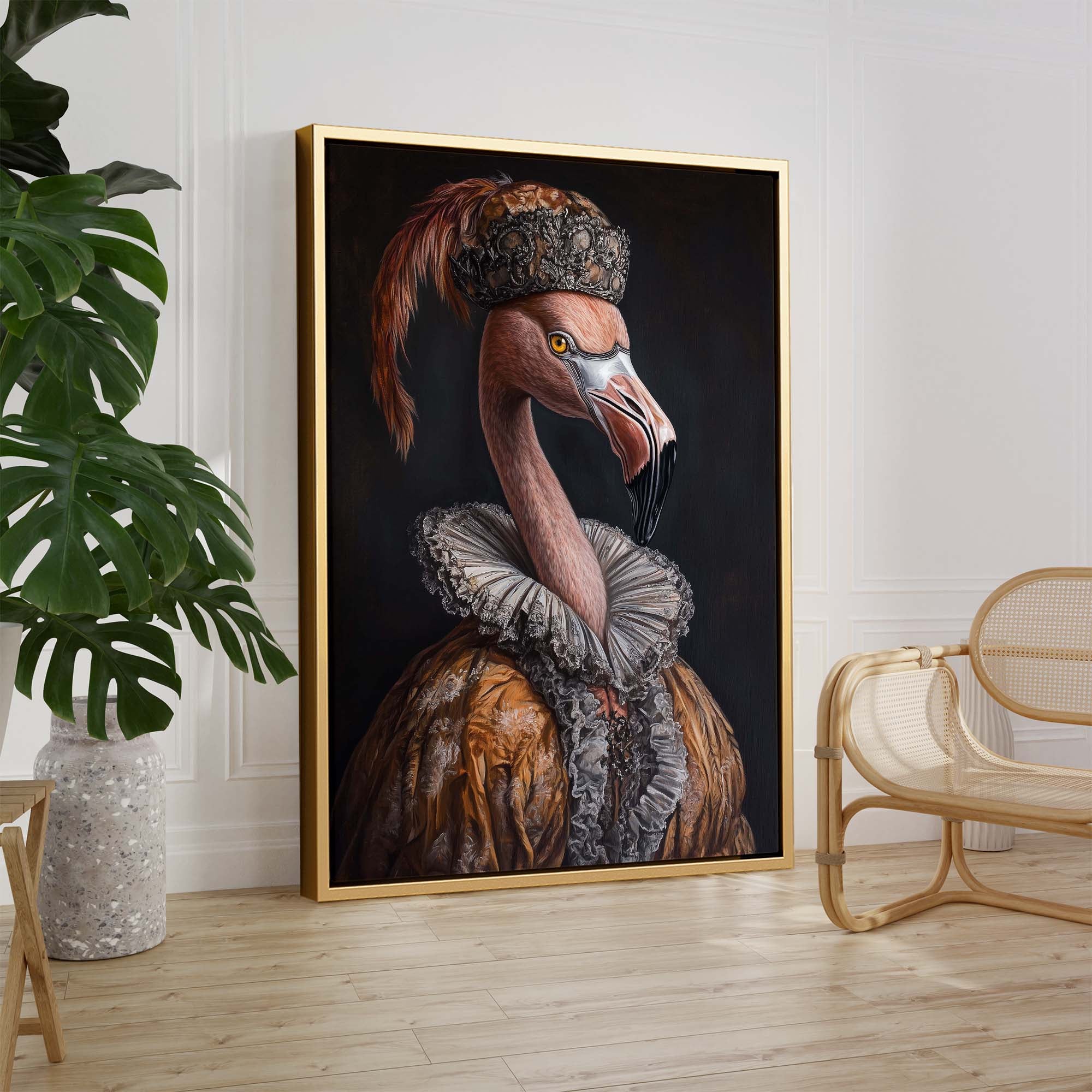 Baroque Flamingo No3 Canvas Print Canvas Art Wildfrog Art