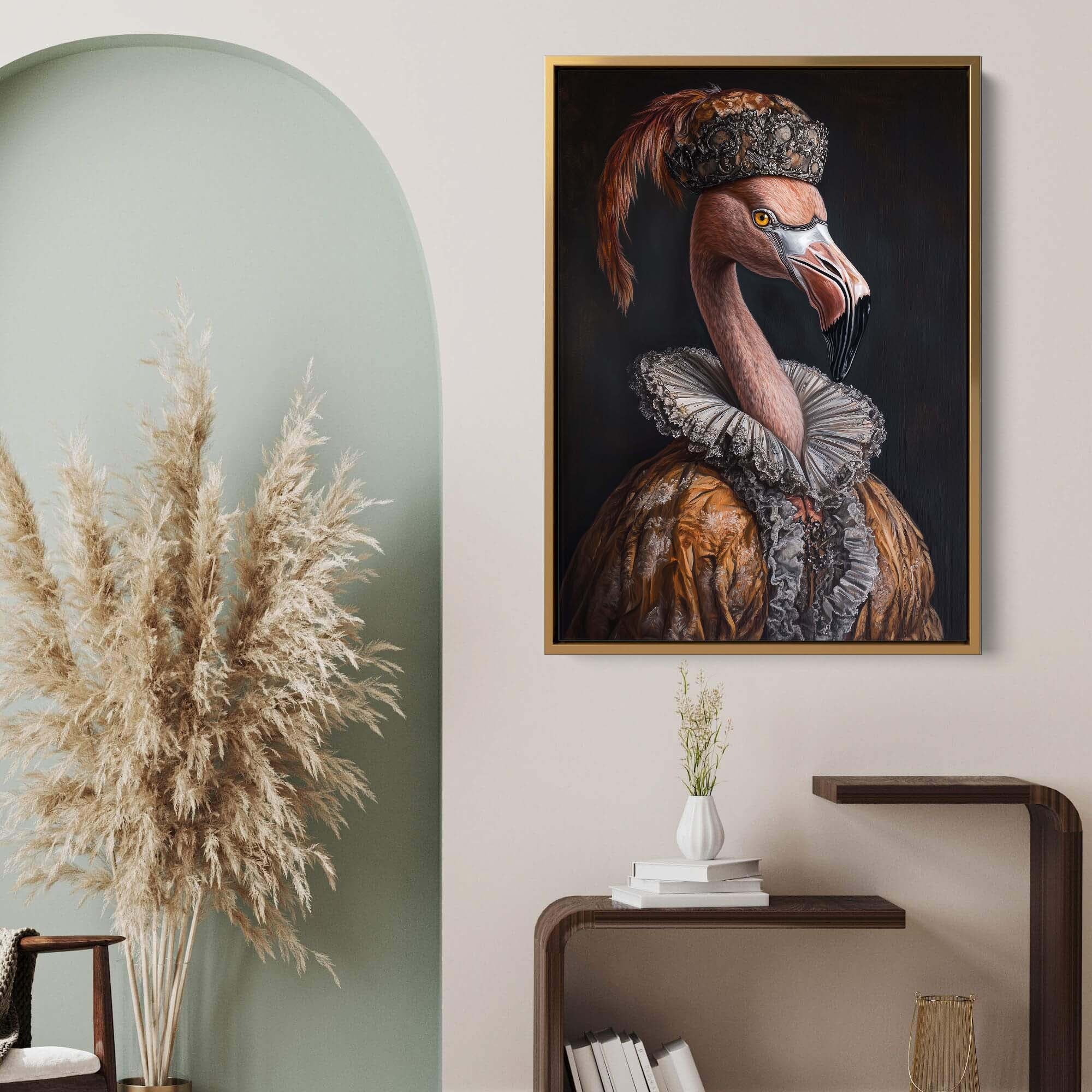 Baroque Flamingo No3 Canvas Print Canvas Art Wildfrog Art