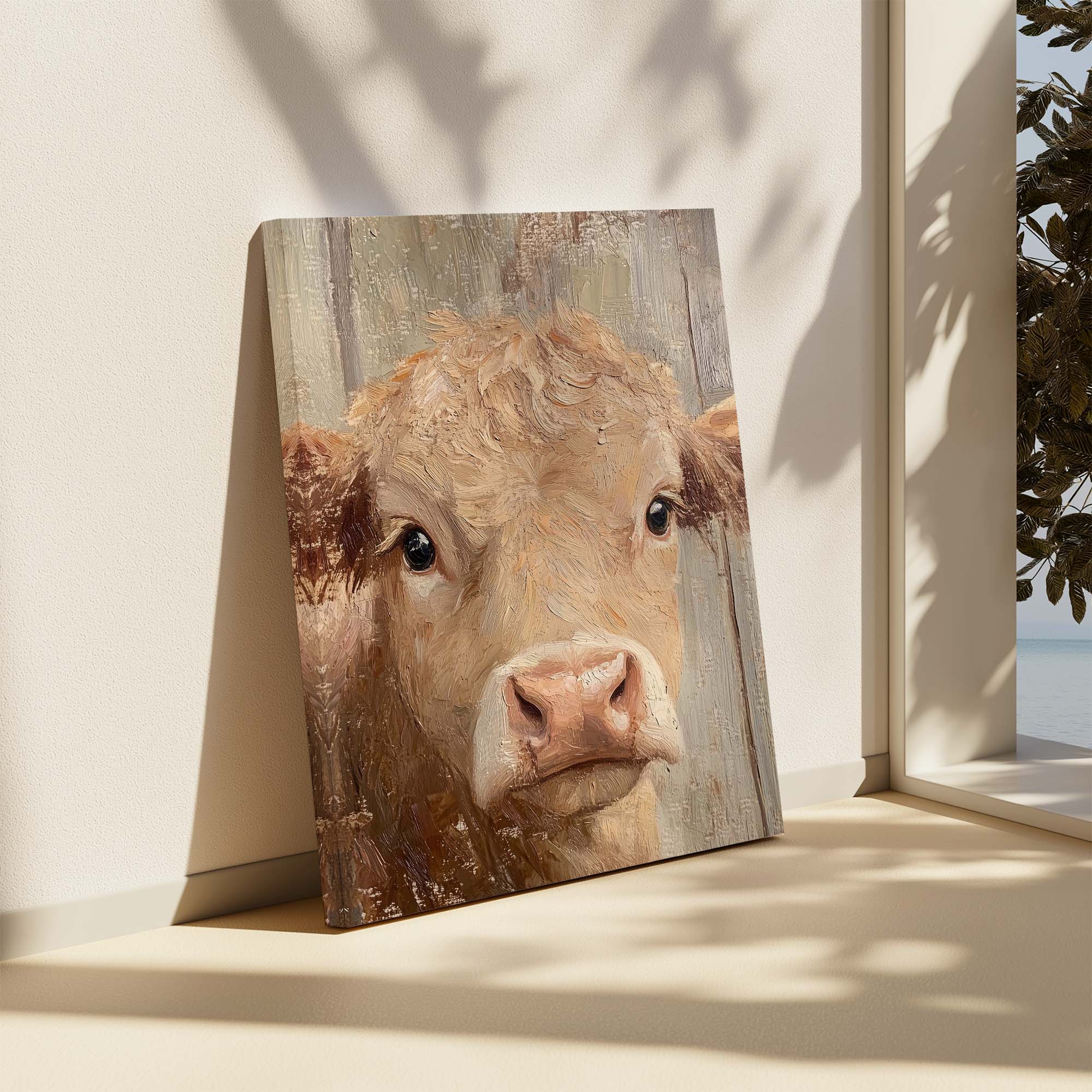 Homestead Calf Canvas Print