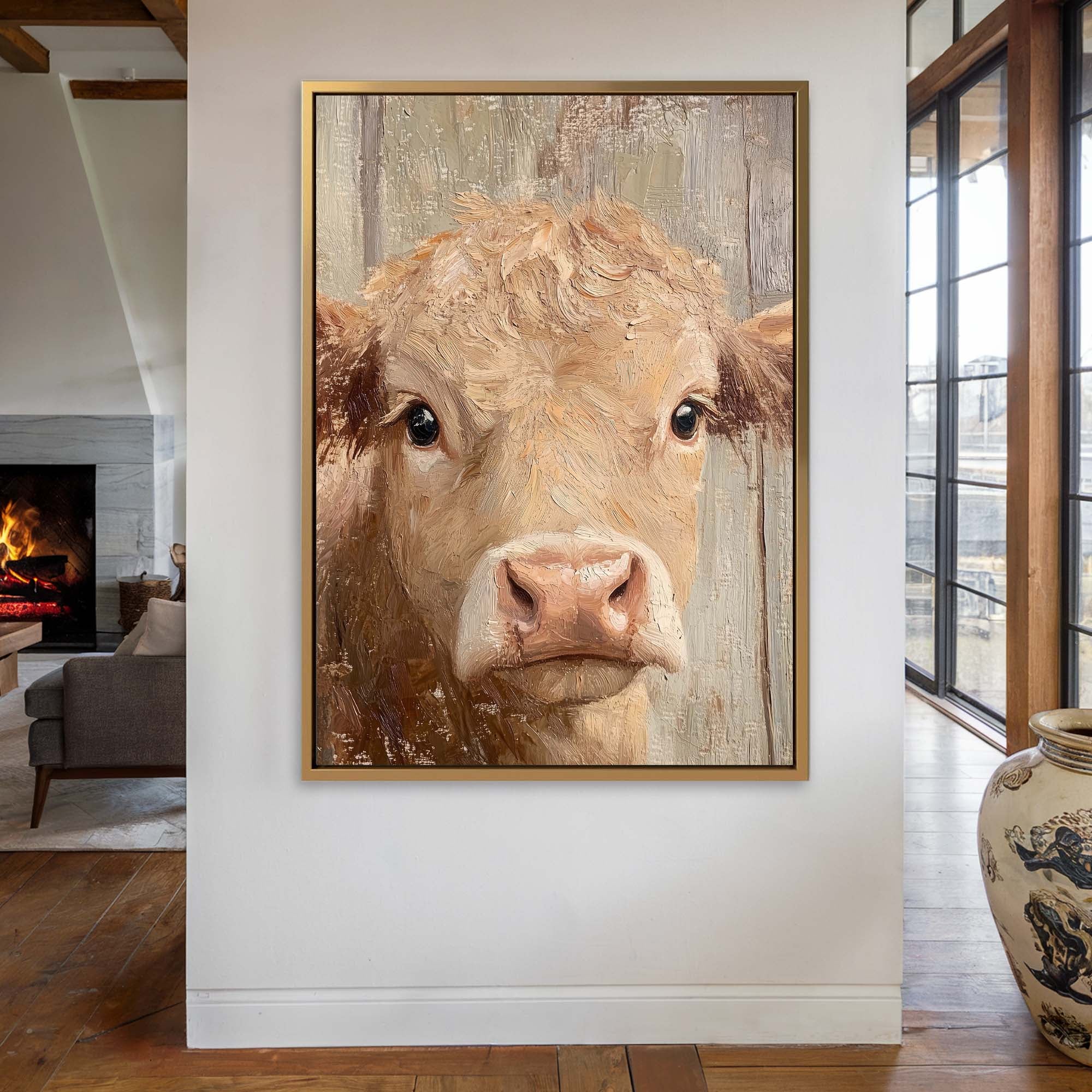 Homestead Calf Canvas Print