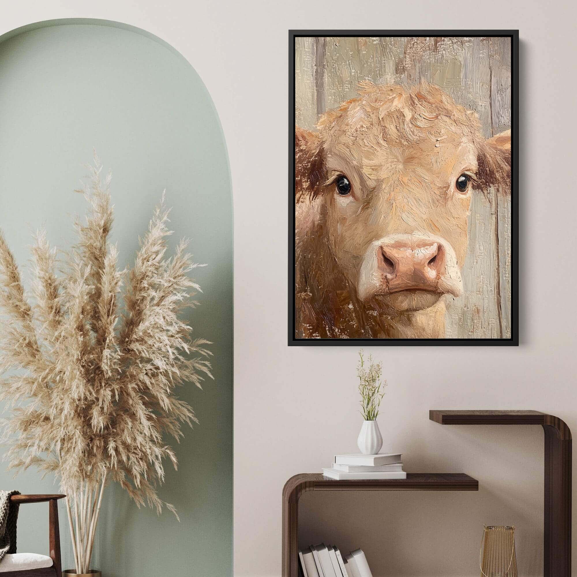 Homestead Calf Canvas Print