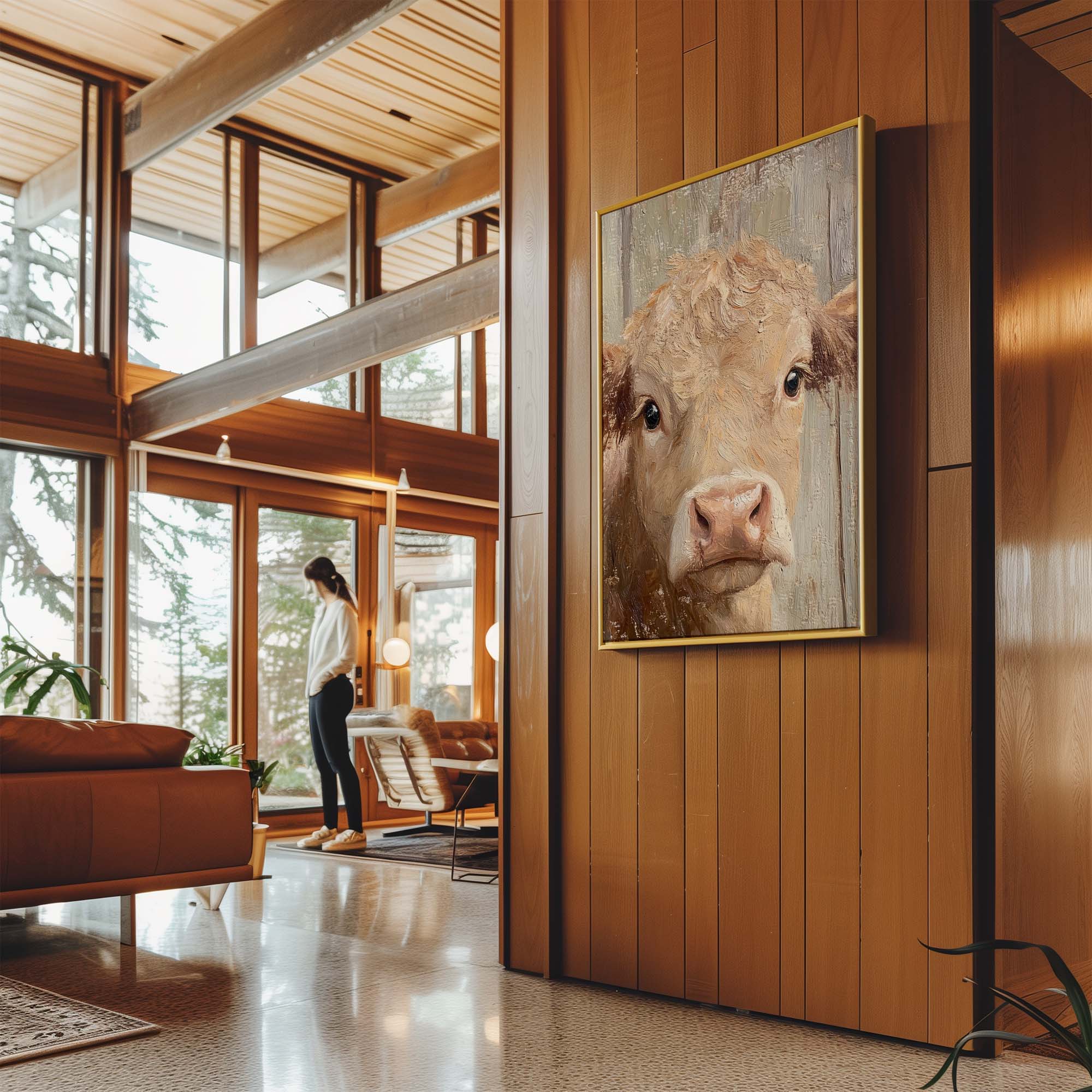 Homestead Calf Canvas Print