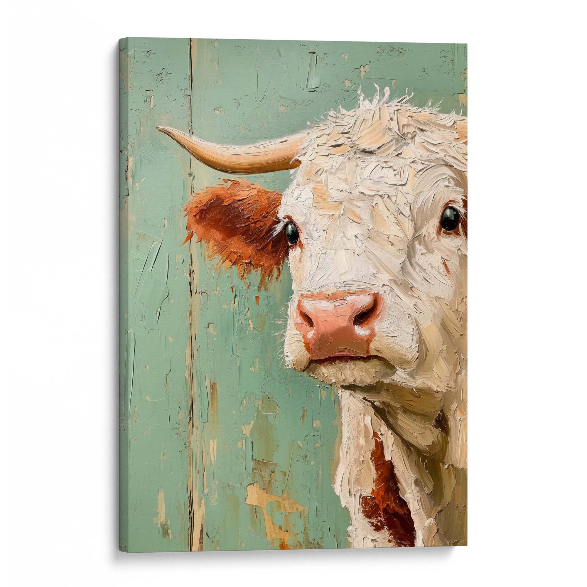 Timeless Cow Canvas Print