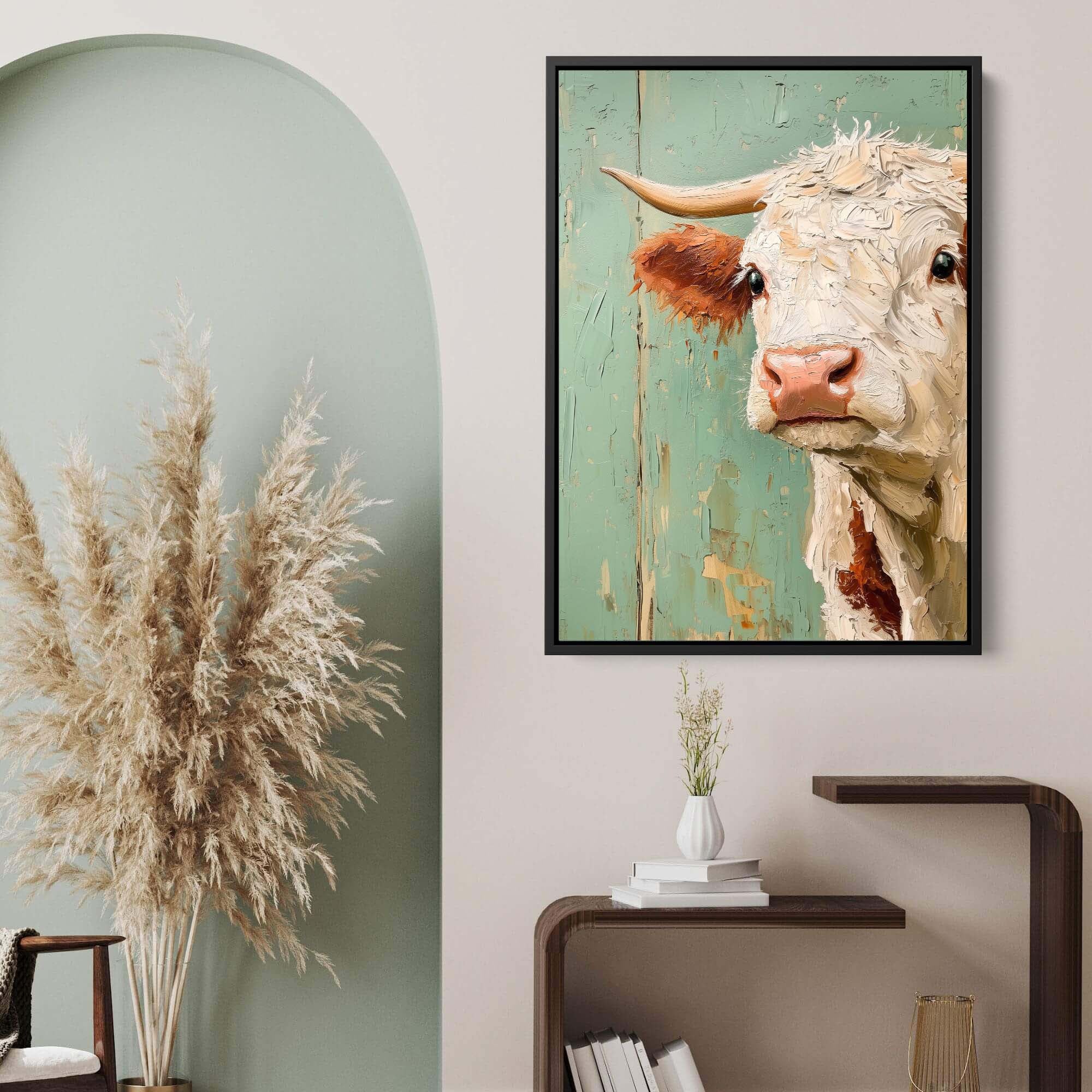 Timeless Cow Canvas Print
