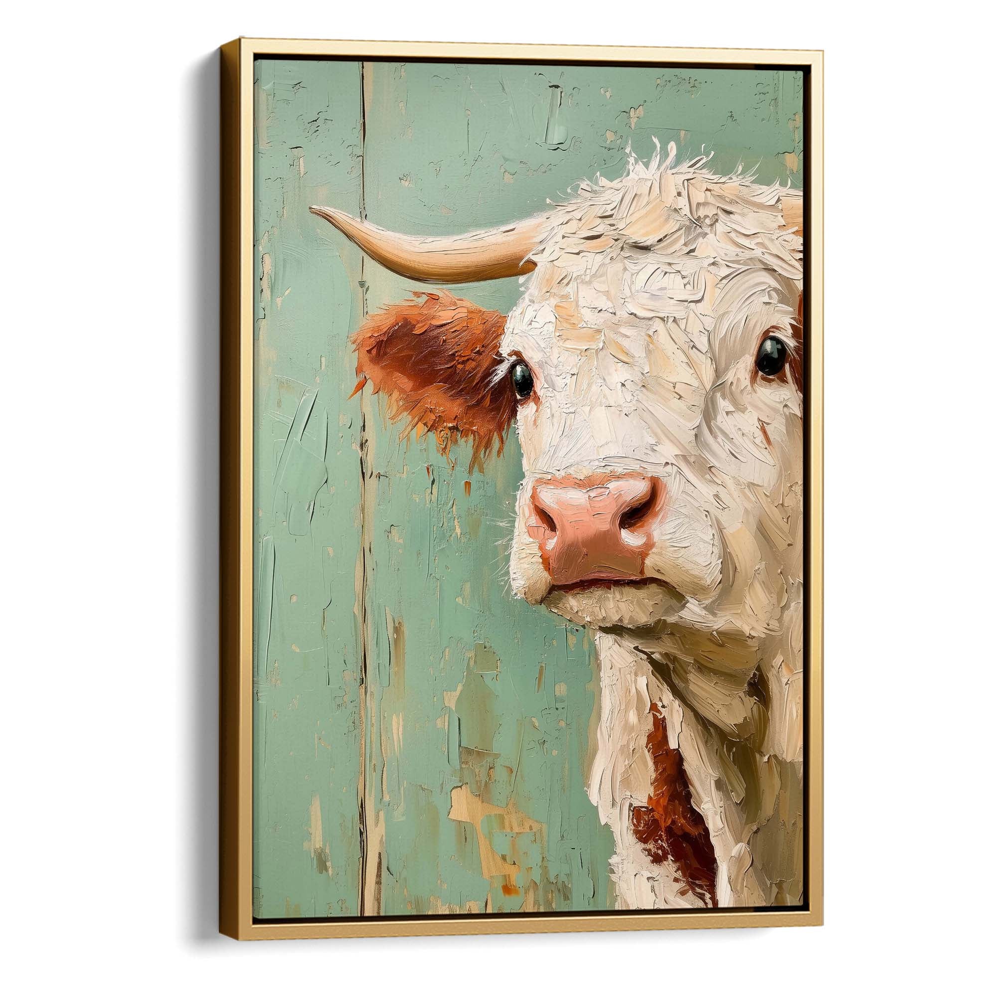 Timeless Cow Canvas Print
